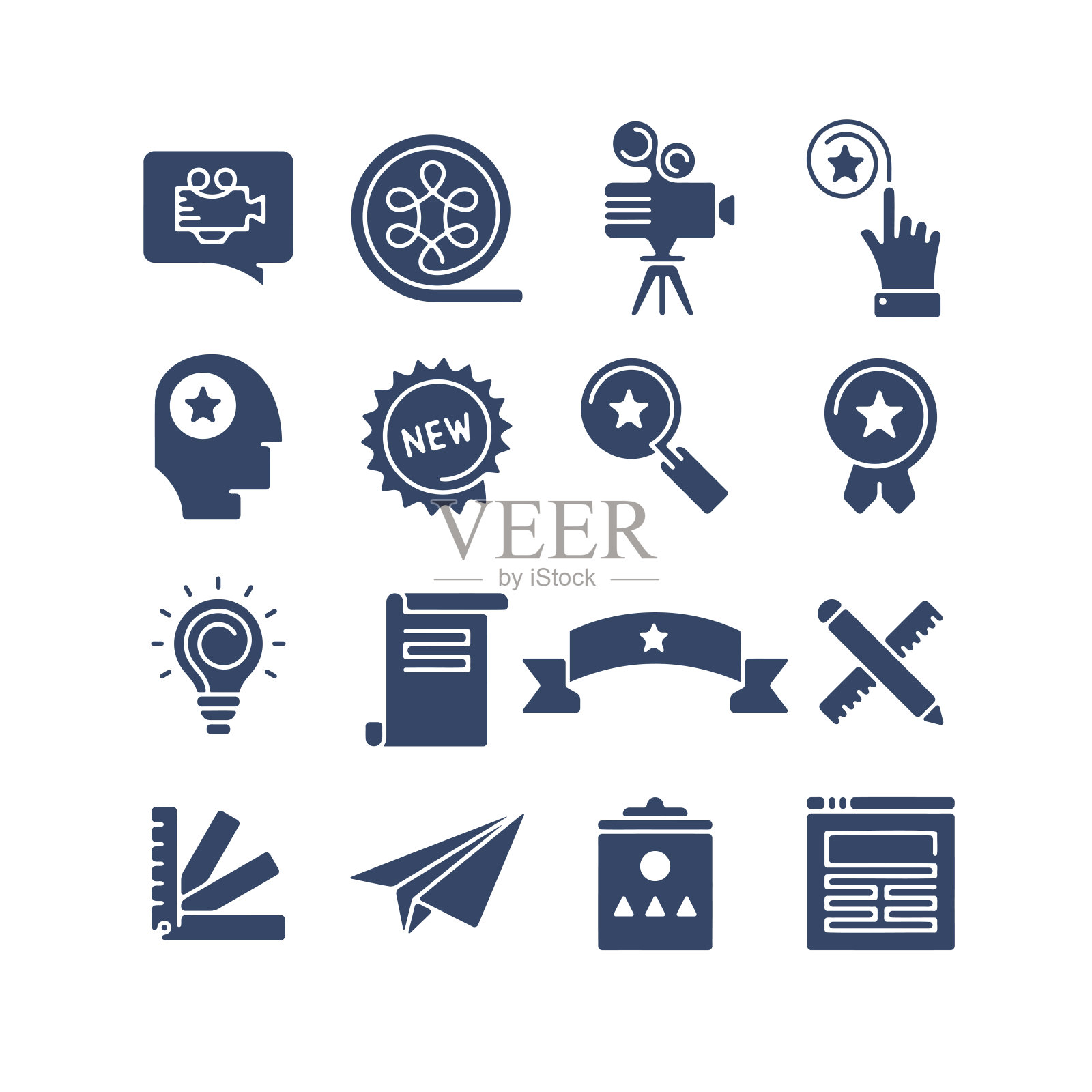 用于拍摄和艺术的Flex图标集插画图片素材