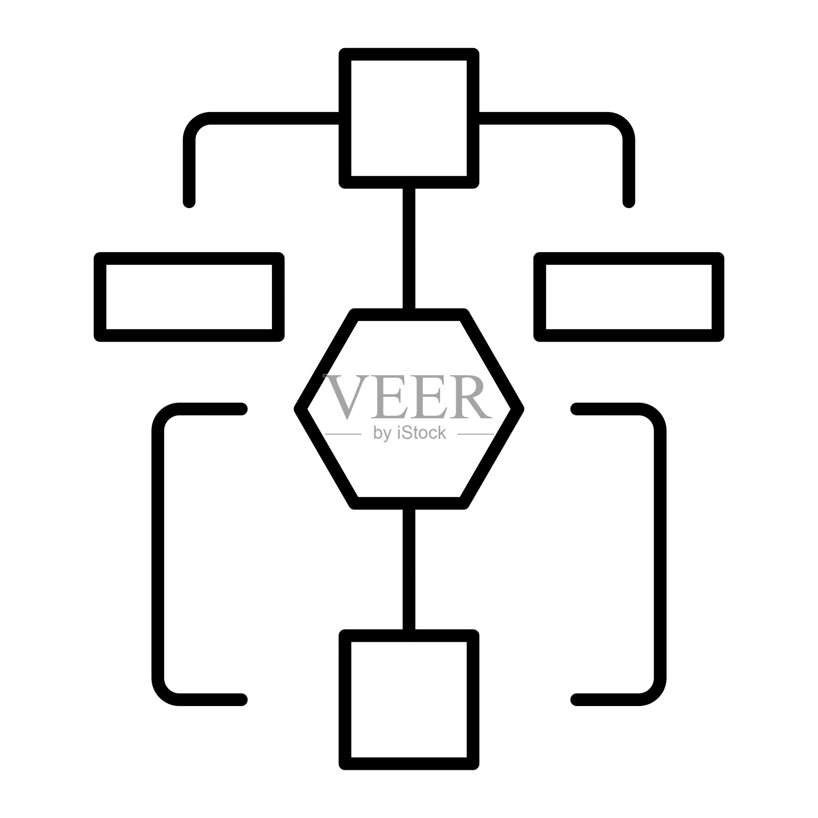 流程图图标样式插画图片素材