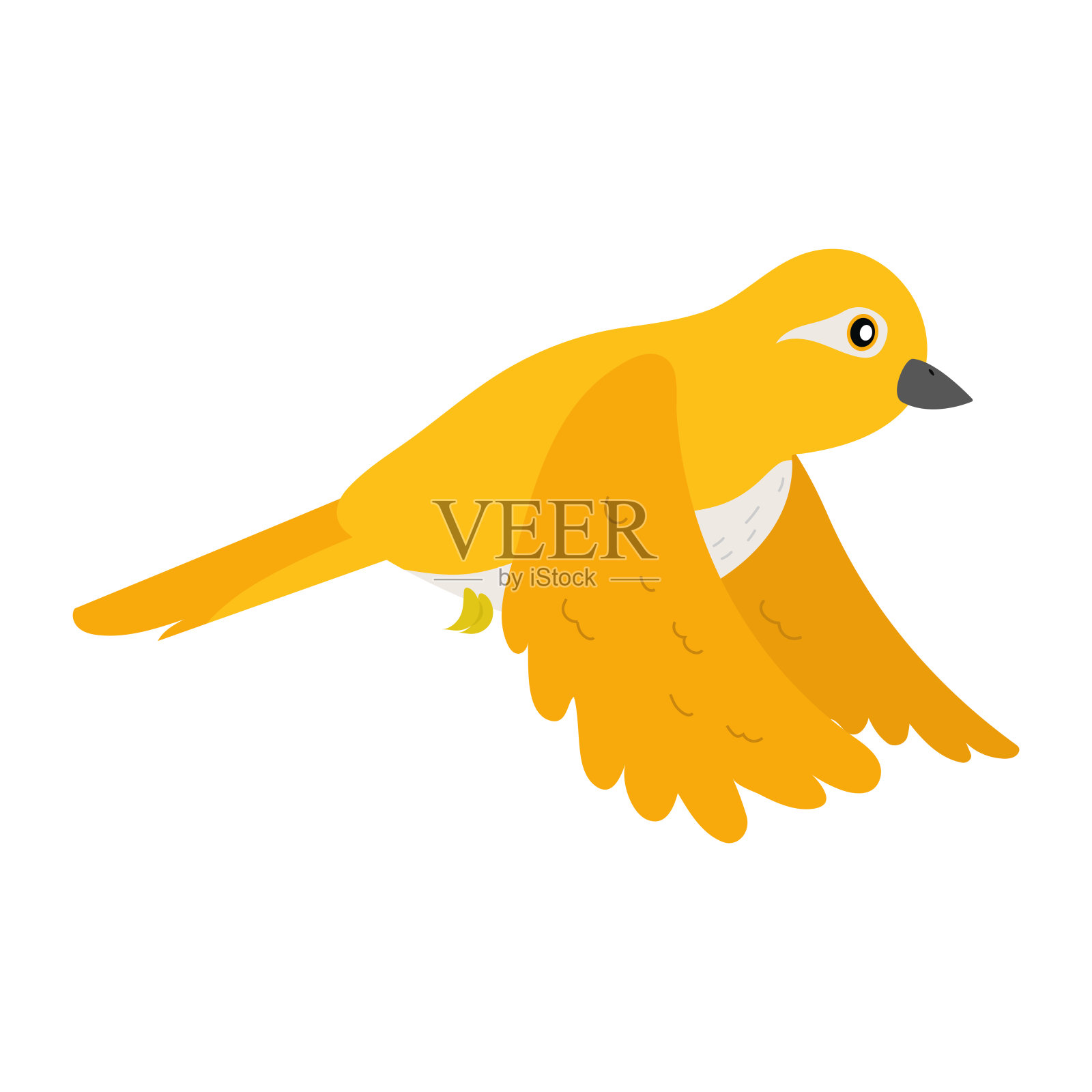 巢中的小鸟插画图片素材