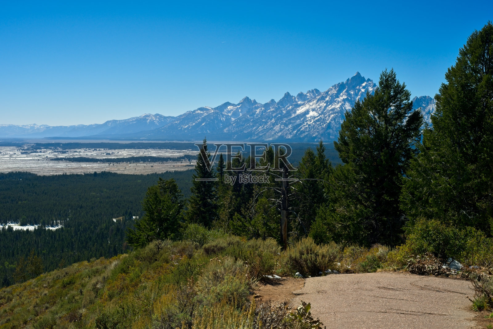 信号山的提顿山脉照片摄影图片