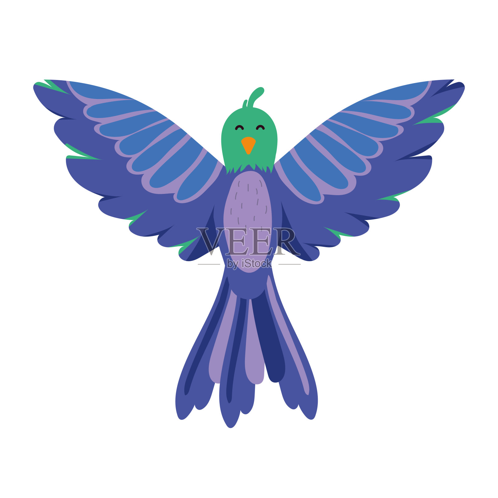 巢中的小鸟插画图片素材