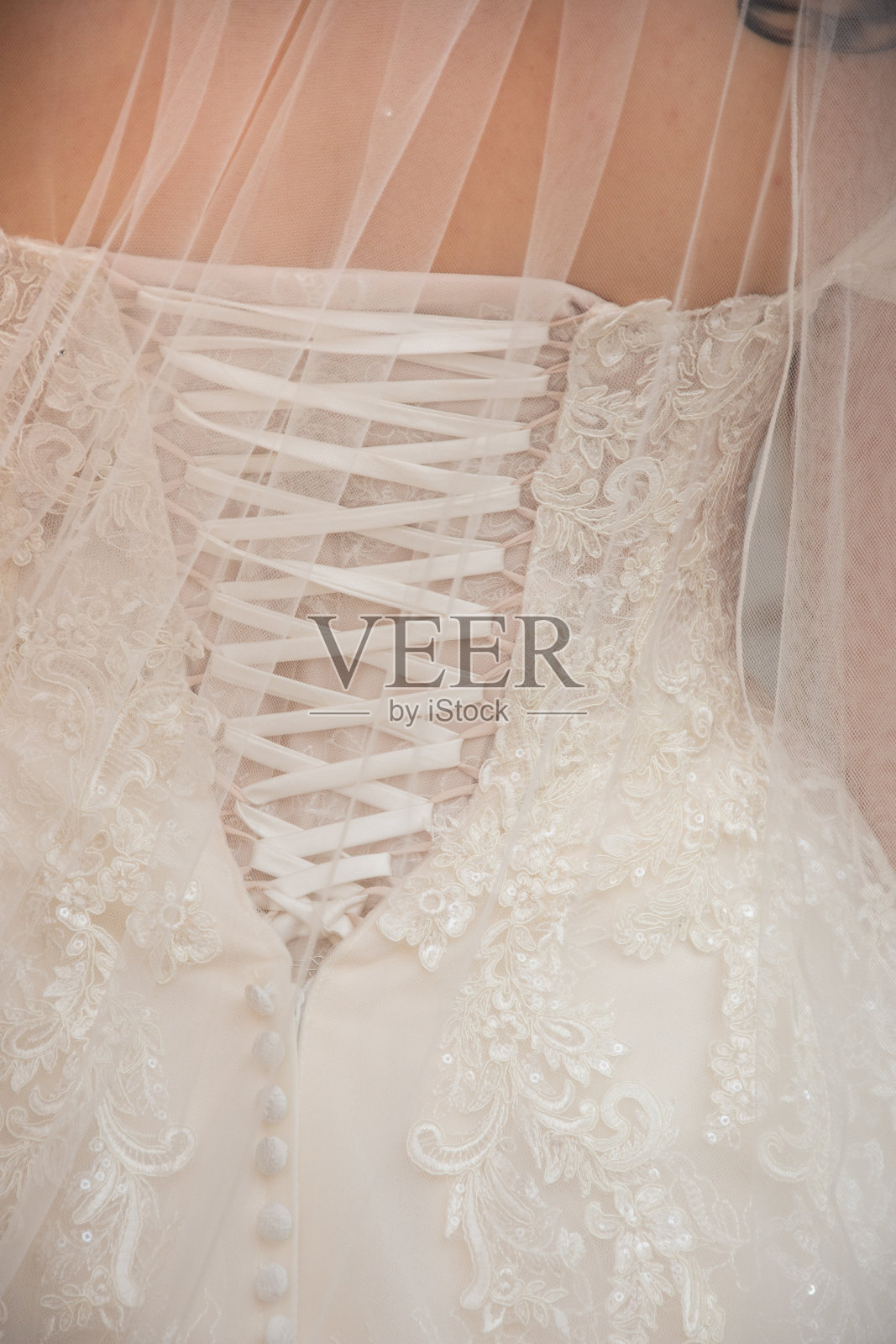 性感背部婚纱照片摄影图片