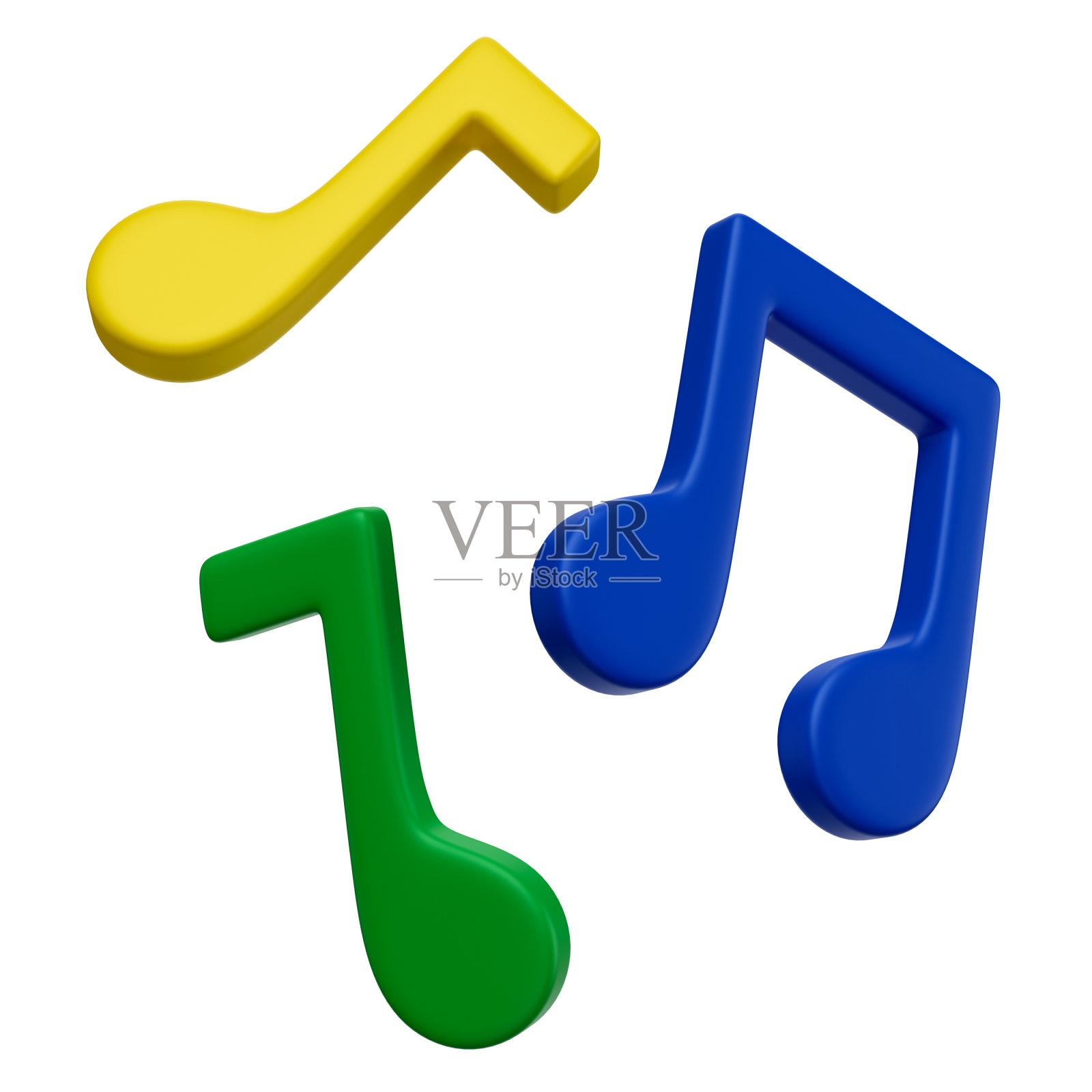 3d音符图标照片摄影图片