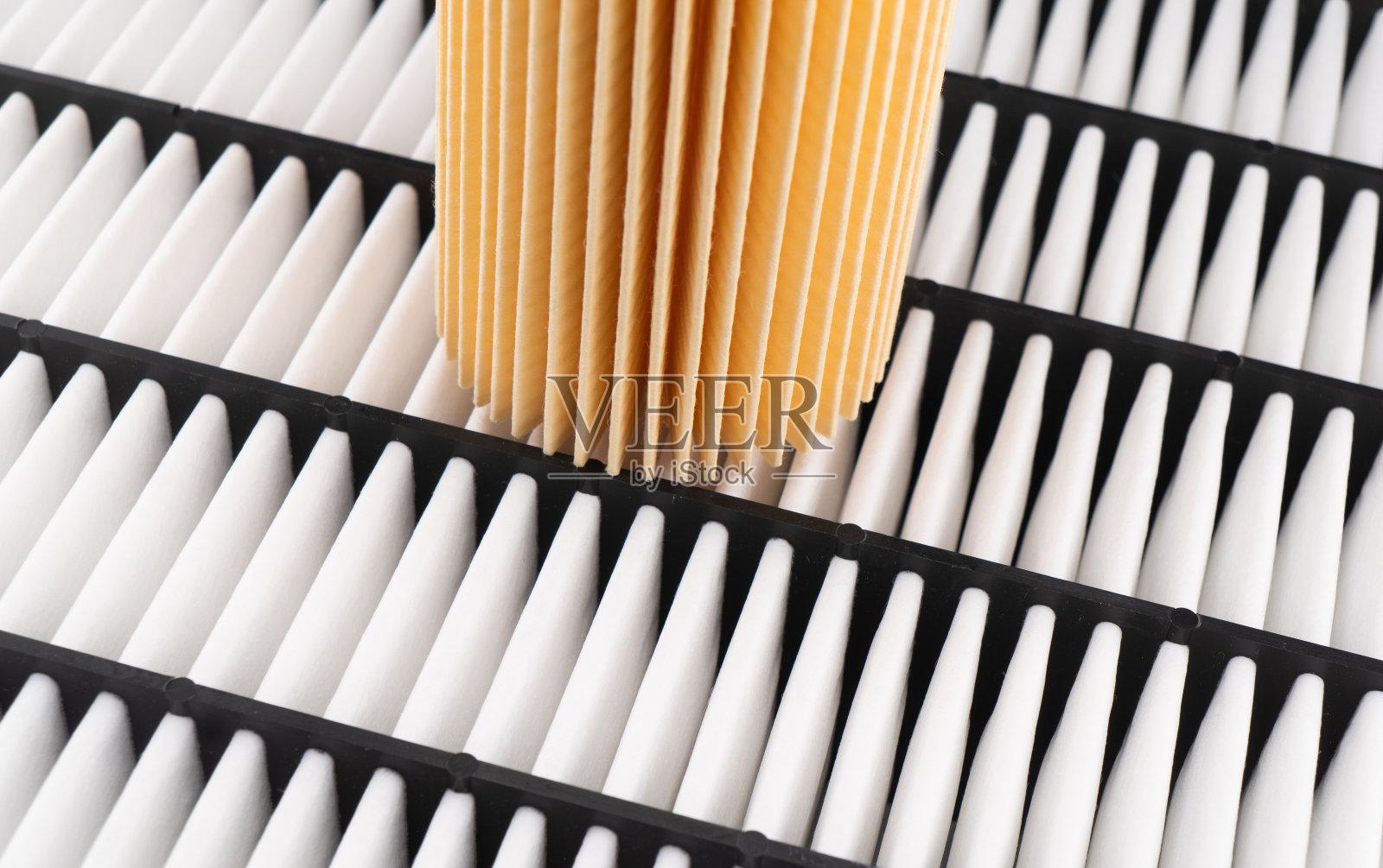 机油滤清器，空气滤清器纹理背景。汽车的备用零件优质的汽车维修备件。汽车配件照片摄影图片