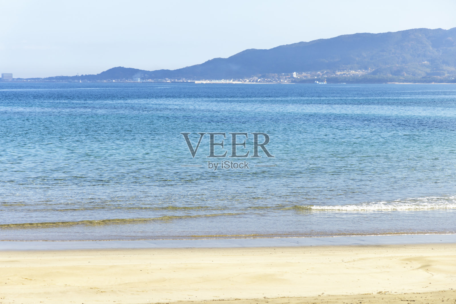 福冈县宗田市美丽的大海照片摄影图片