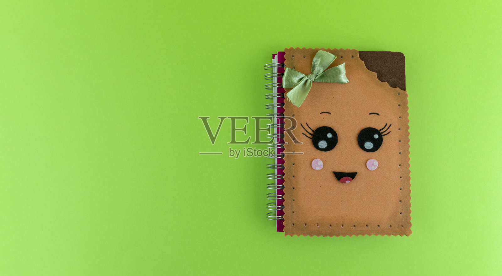 手工小可爱的饼干笔记本照片摄影图片