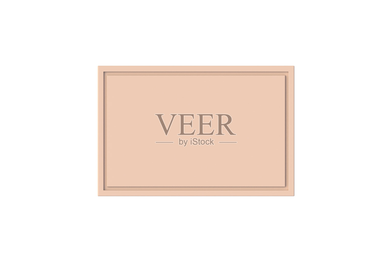 塑料砧板隔离在白色背景。前视图。三维渲染照片摄影图片