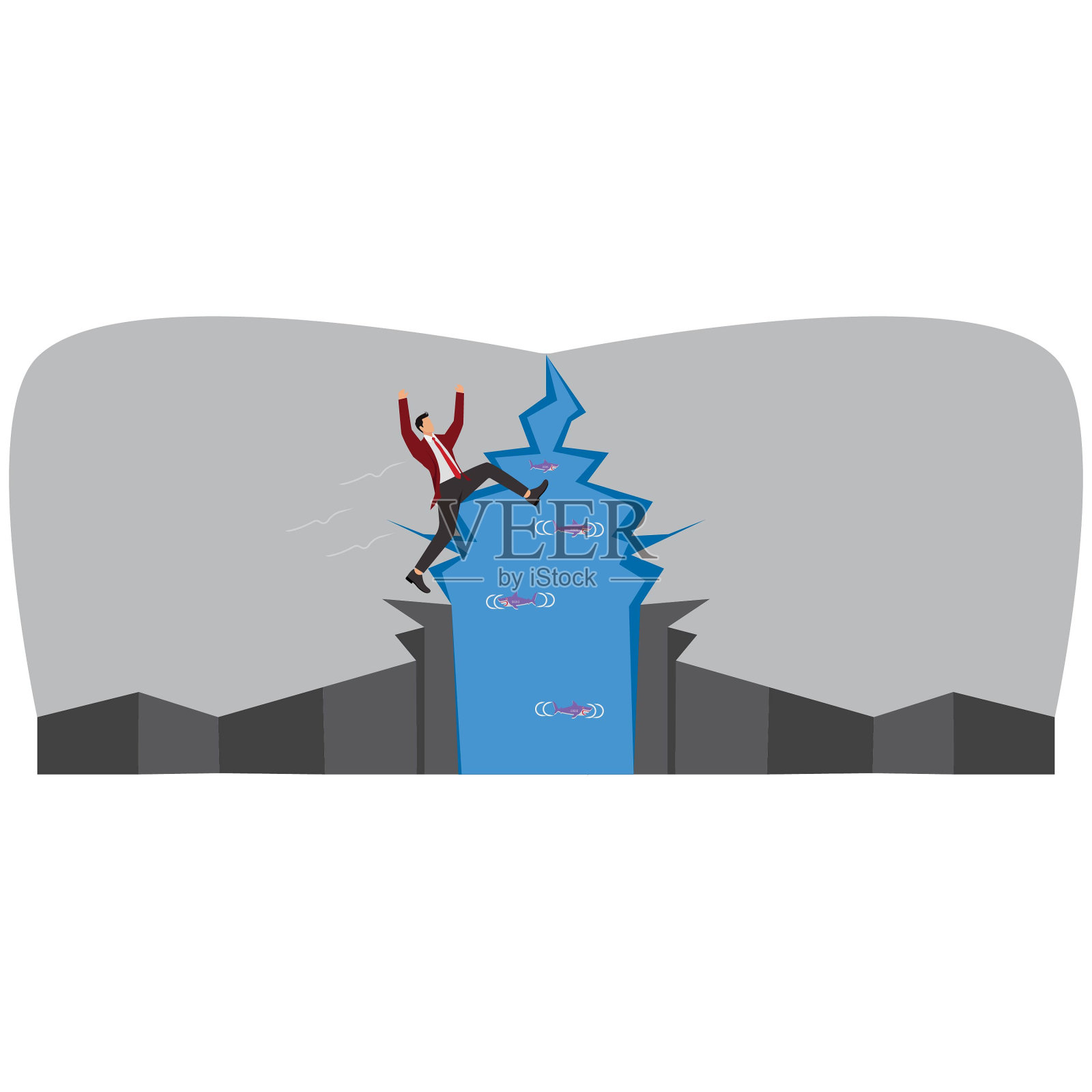 前进的道路，跳跃，商业，商人插画图片素材