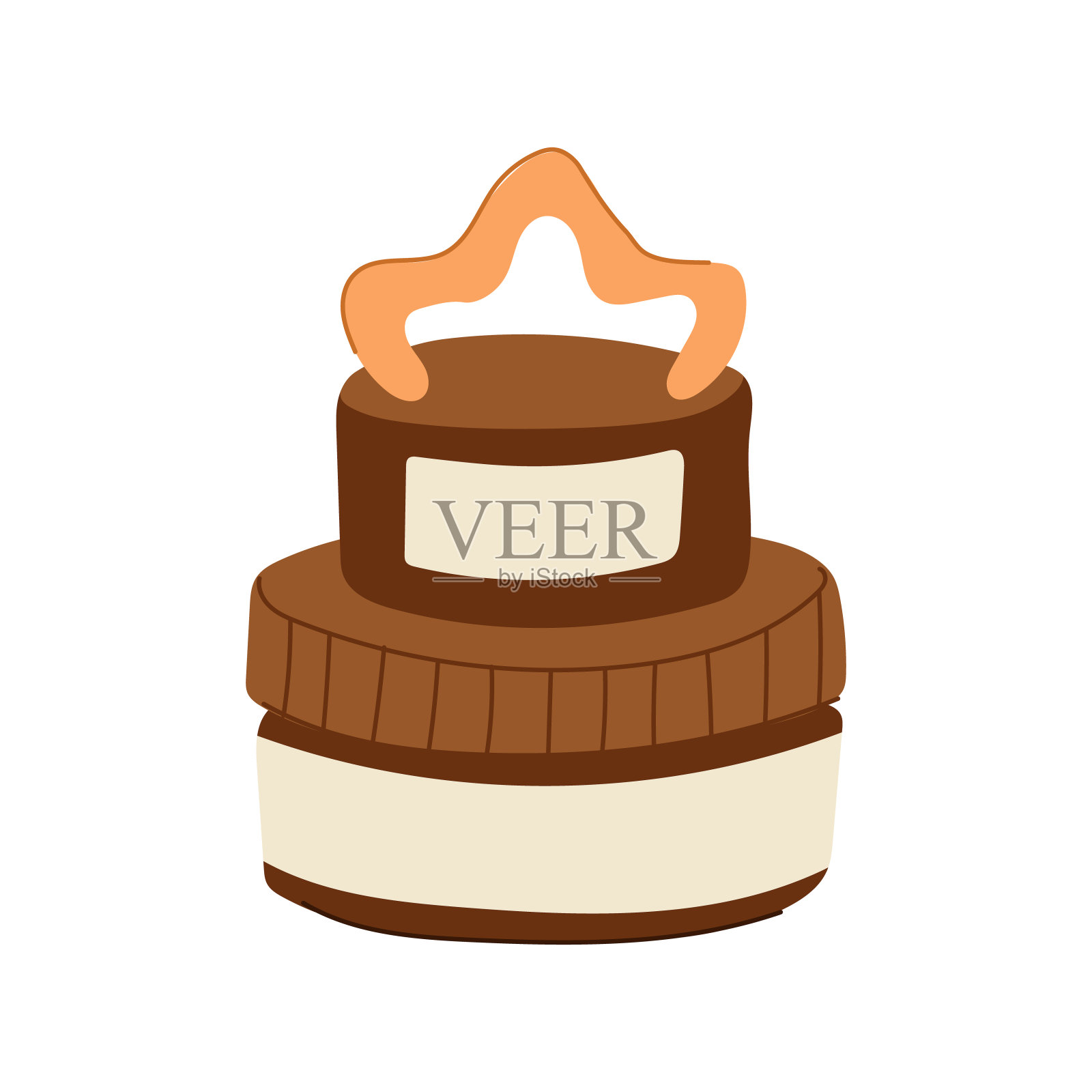 闪亮鞋油奶油卡通矢量插图插画图片素材