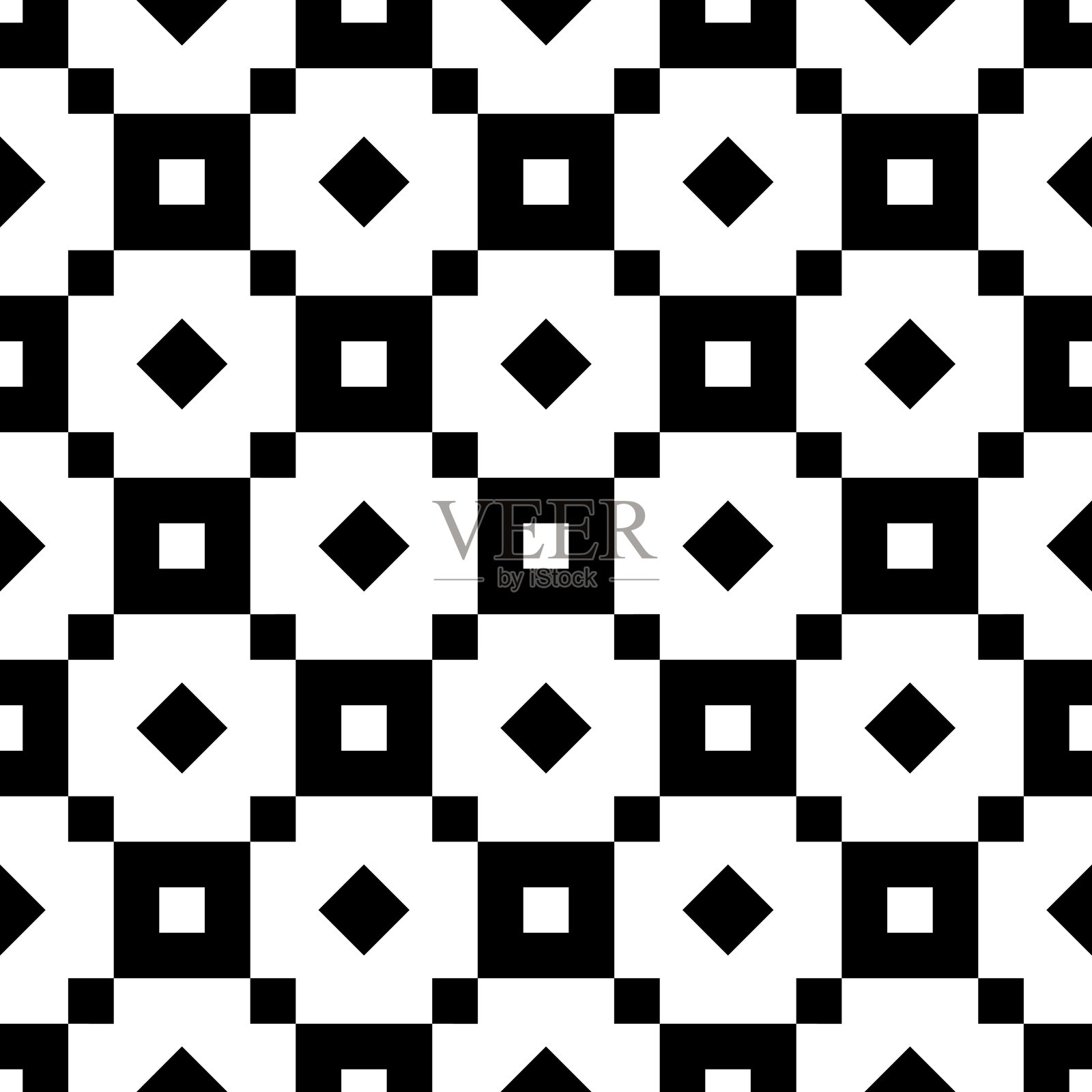 方形、菱形无缝图案。格子，钻石装饰。民间壁纸。几何背景。部落的主题。少数民族饰品。纺织印花，网页设计，几何抽象。几何图像。插画图片素材