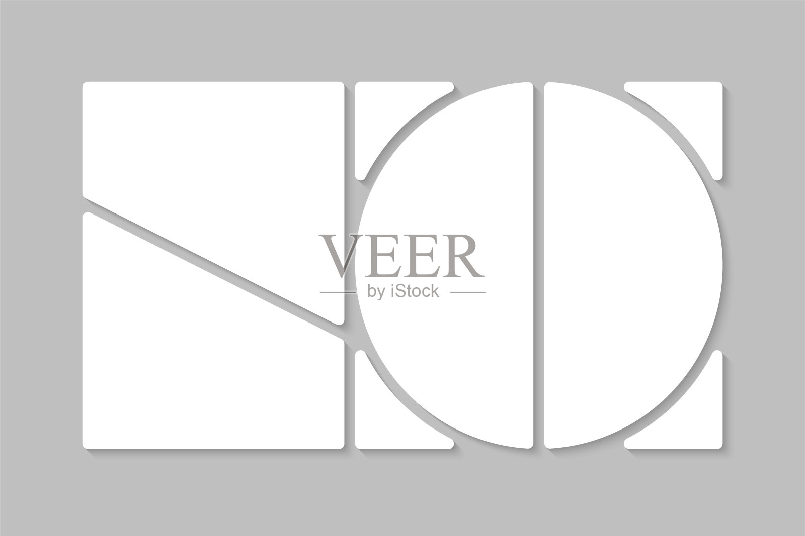 模板拼贴四帧，图像，照片插画图片素材