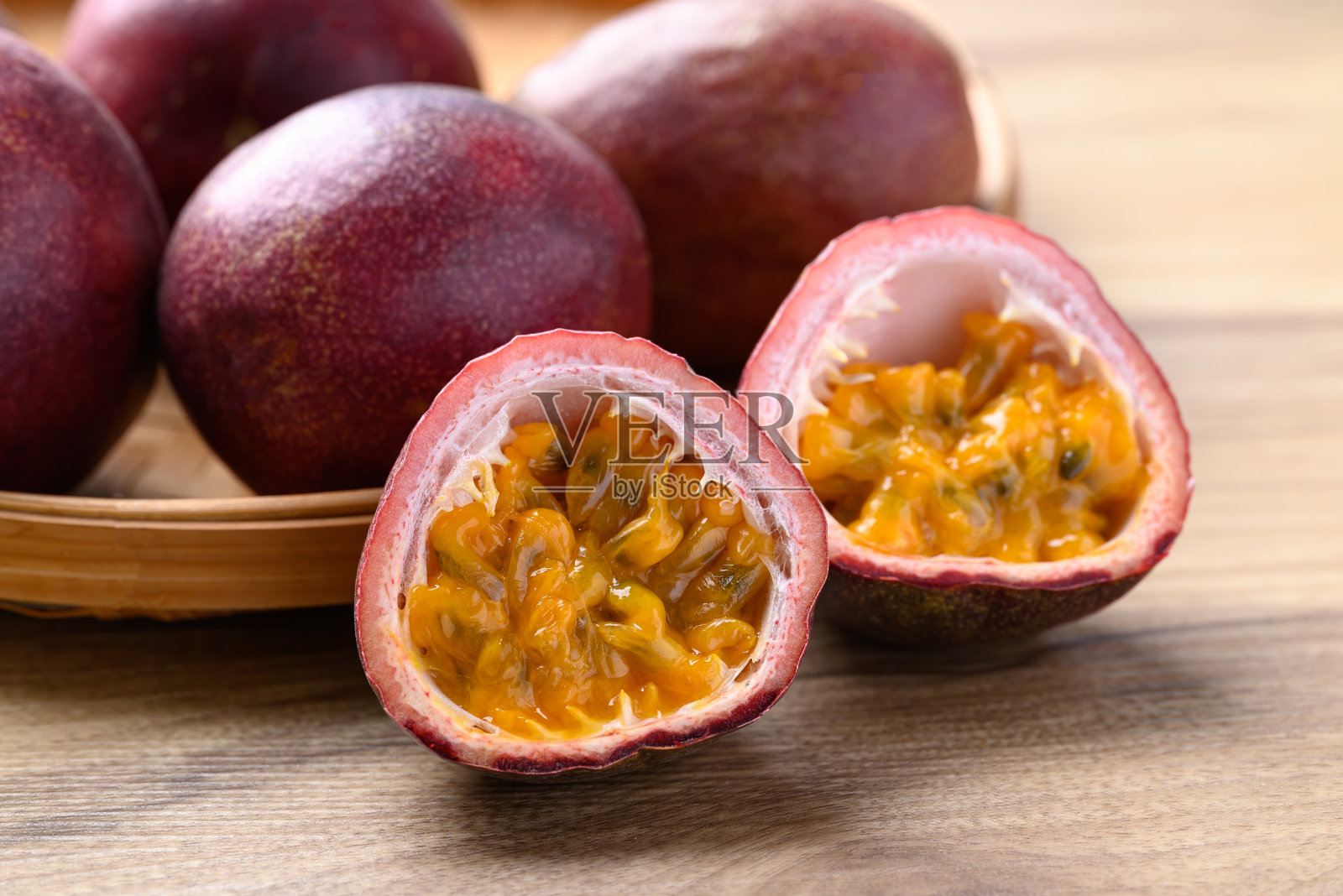 百香果，热带水果照片摄影图片