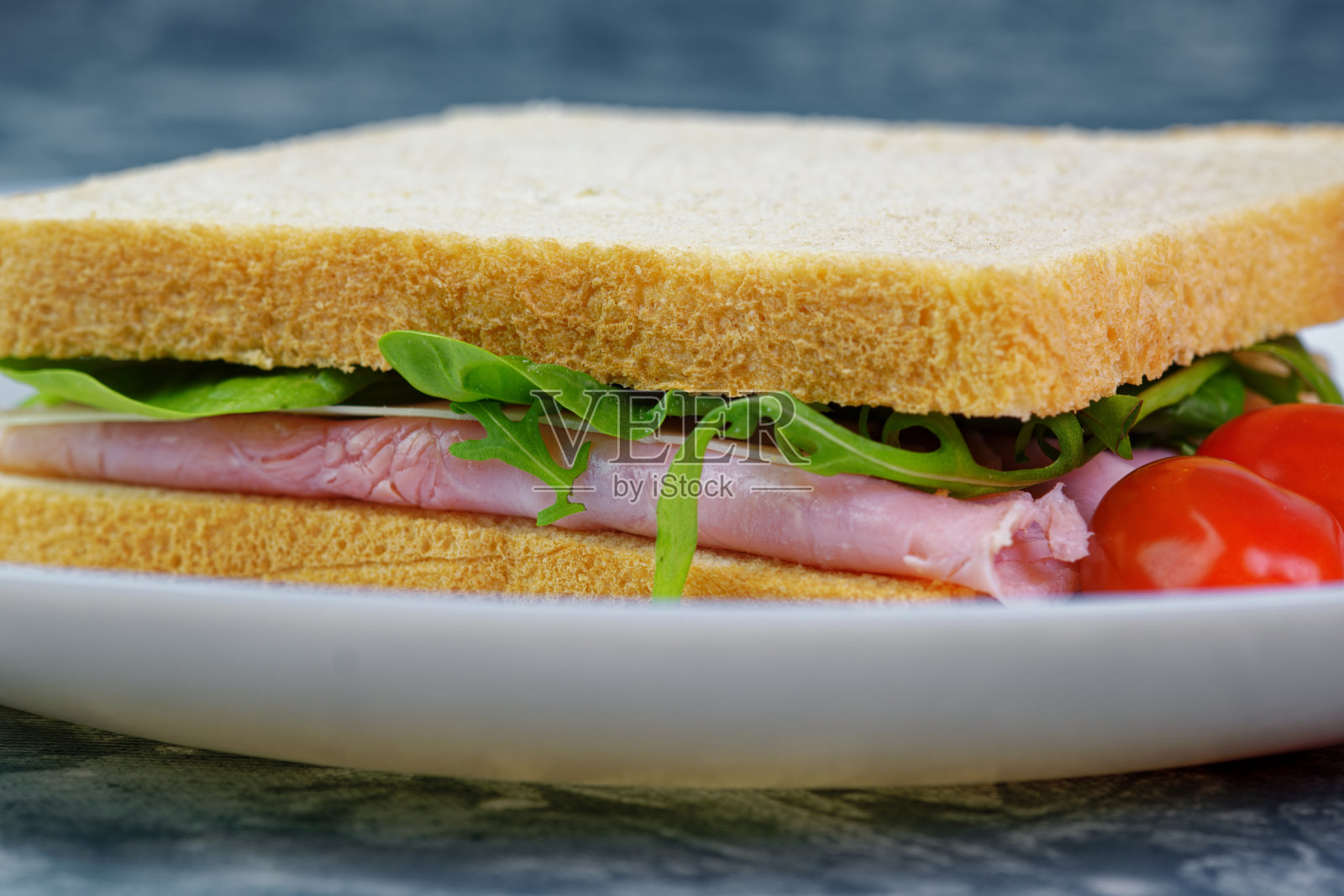 火腿芝士三明治照片摄影图片