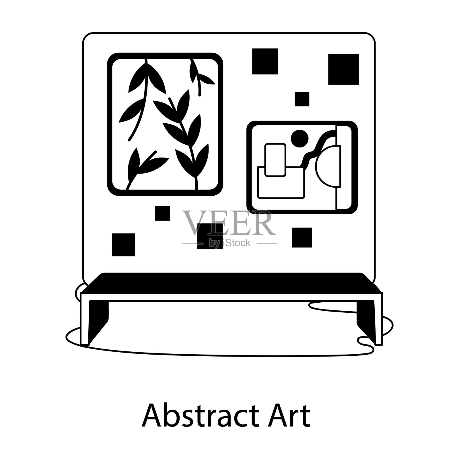 抽象艺术插画图片素材