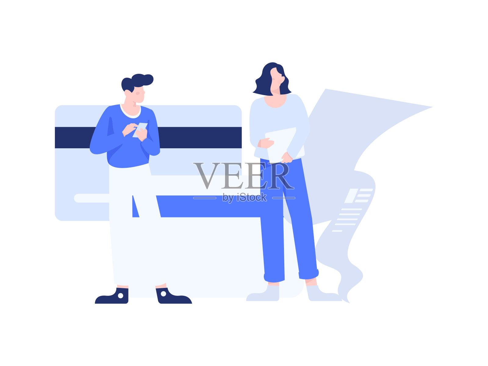 互联网理财投资平面矢量概念操作手绘插图插画图片素材