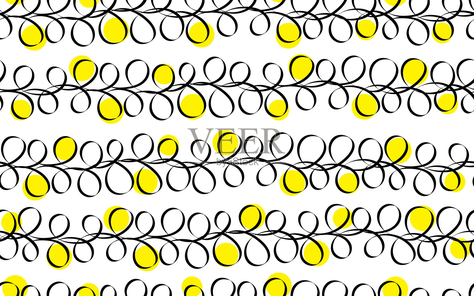 无缝模式。数字。抽象的形状。插画图片素材