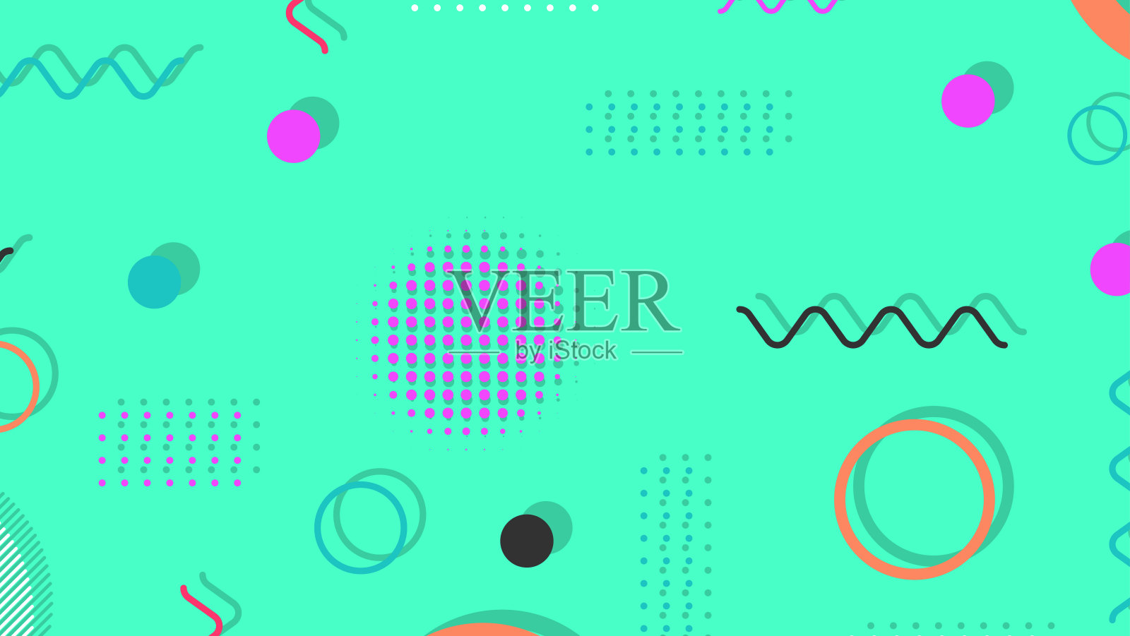 时髦的现代抽象背景与元素插画图片素材