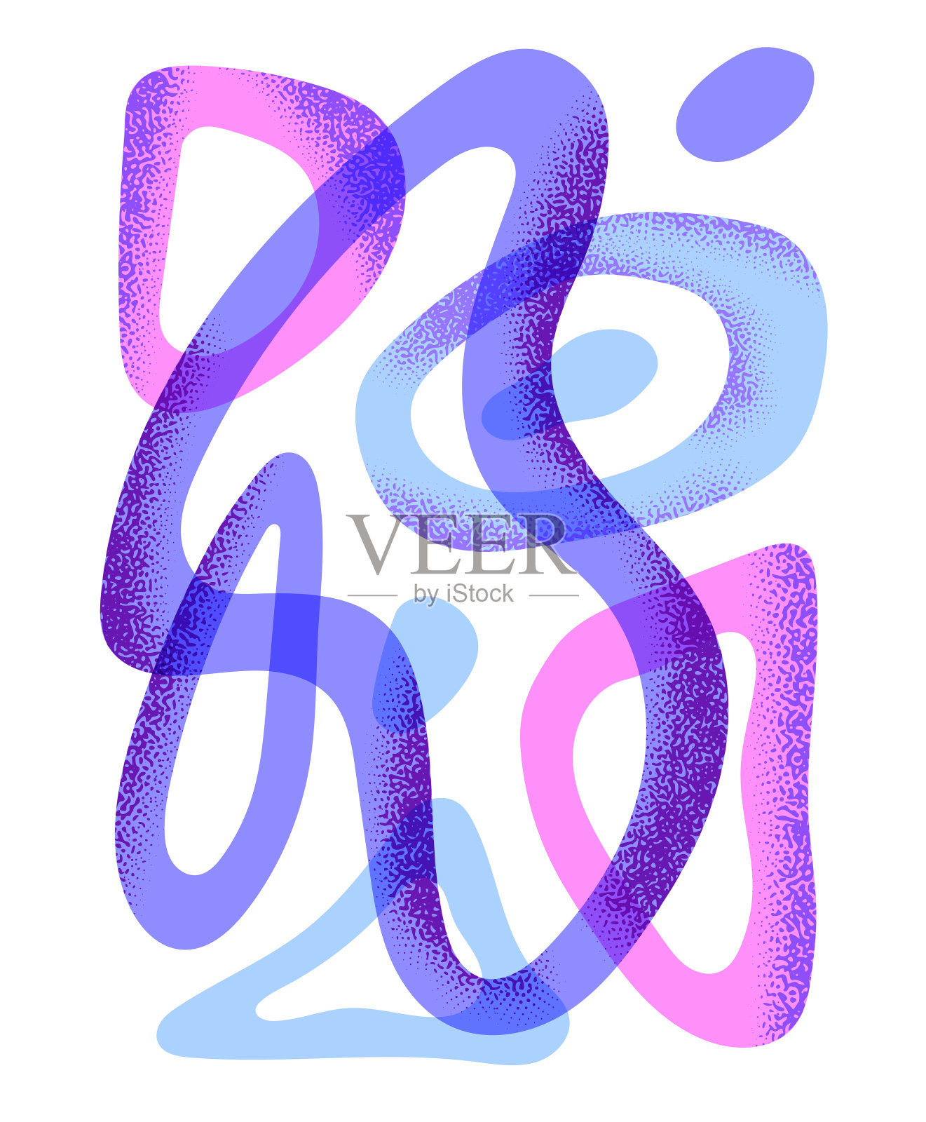 抽象曲线矢量插图插画图片素材