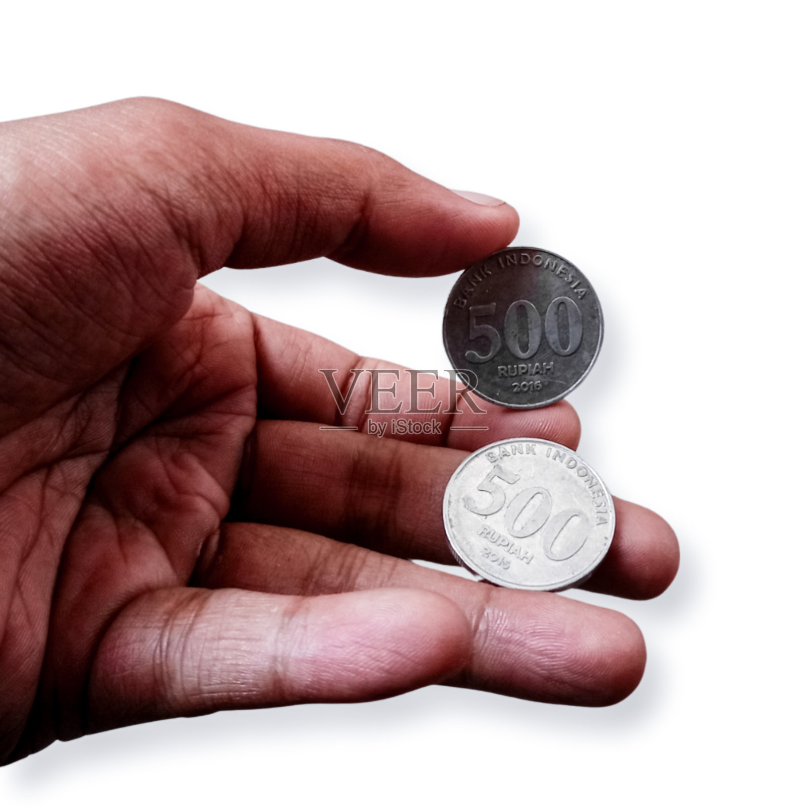 近距离的硬币，业务增长的概念照片摄影图片