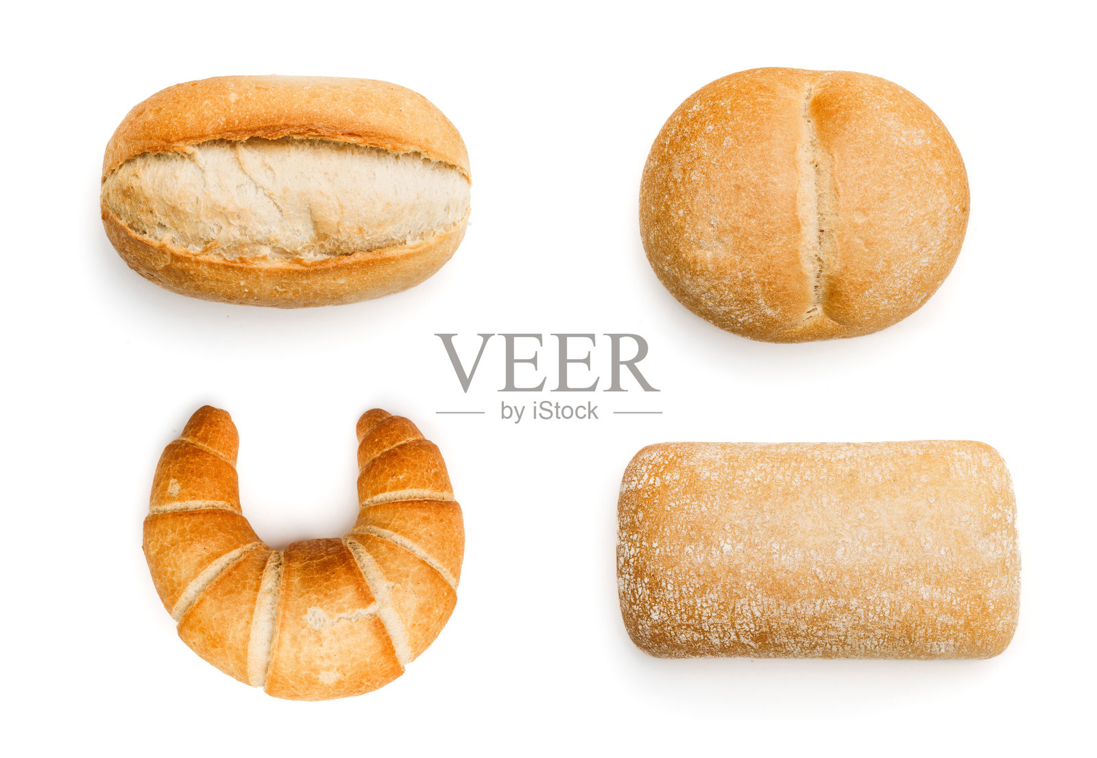 羊角包、面包卷、小麦面包照片摄影图片