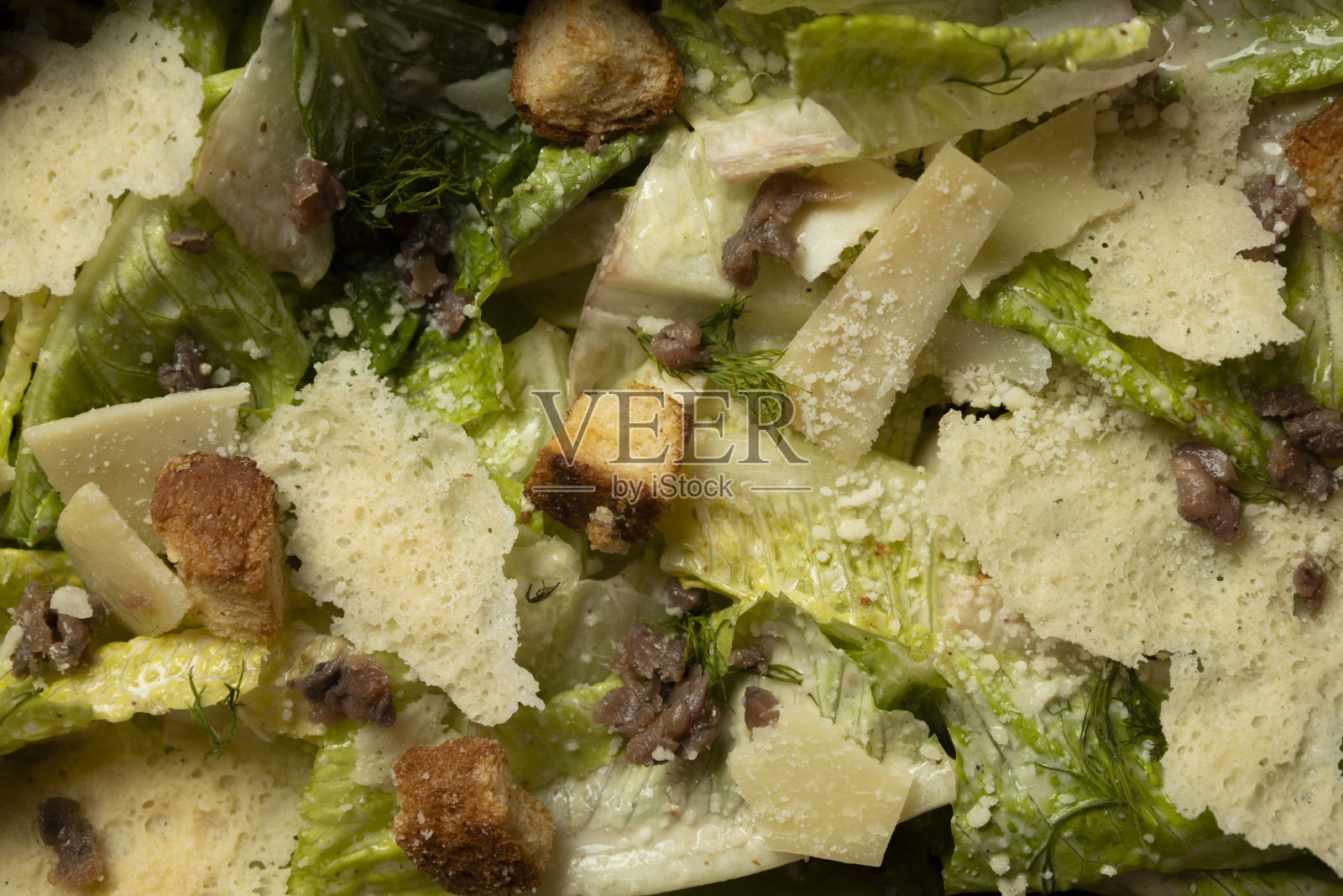 凯撒沙拉照片摄影图片