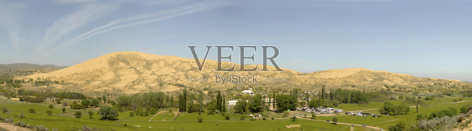 达吉斯坦。Sarykum沙丘的景色照片摄影图片