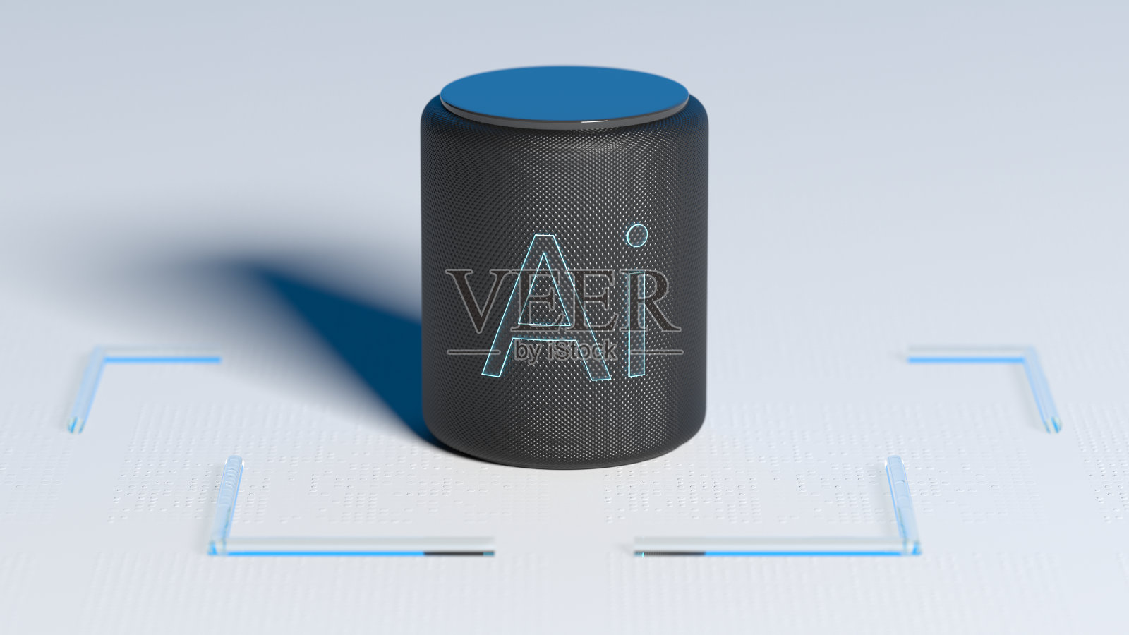 聊天机器人AI——人工智能创新数字概念。聪明的演讲者。照片摄影图片