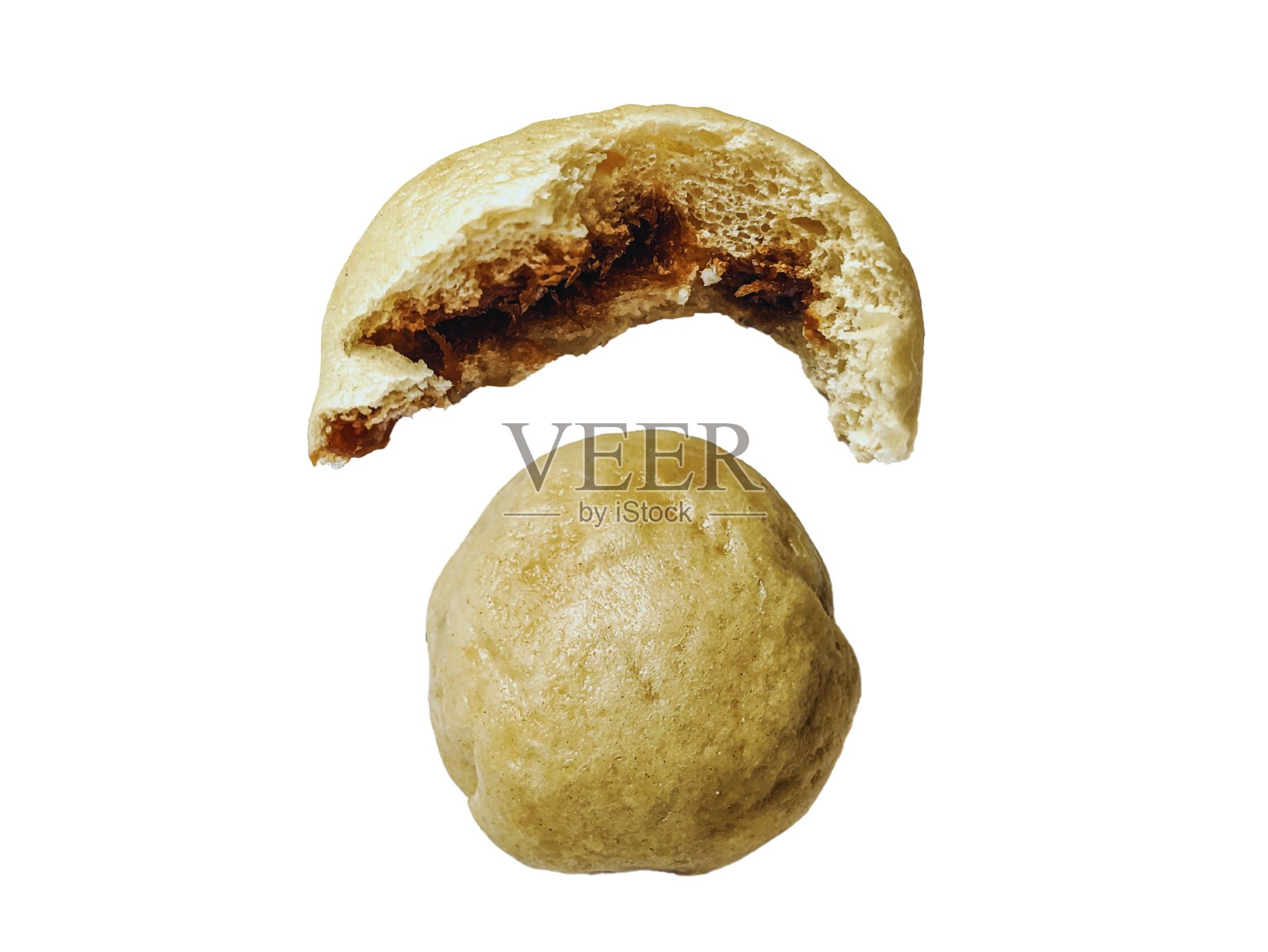 印尼蒸饼孤立在白色背景照片摄影图片