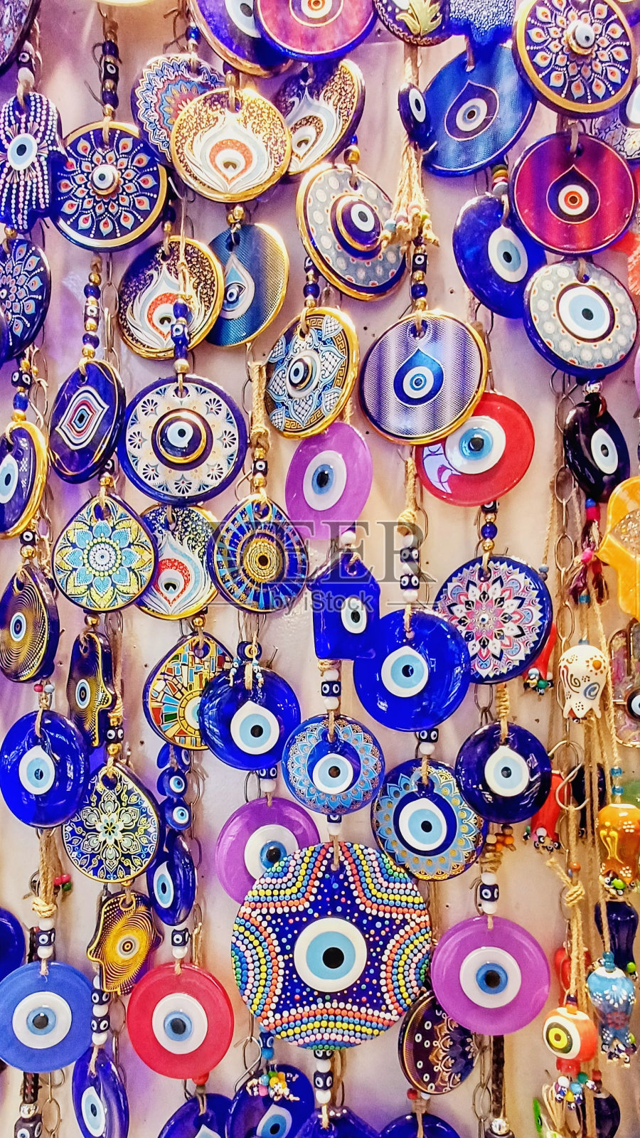 赠送邪眼珠，kapalıçarşı照片摄影图片