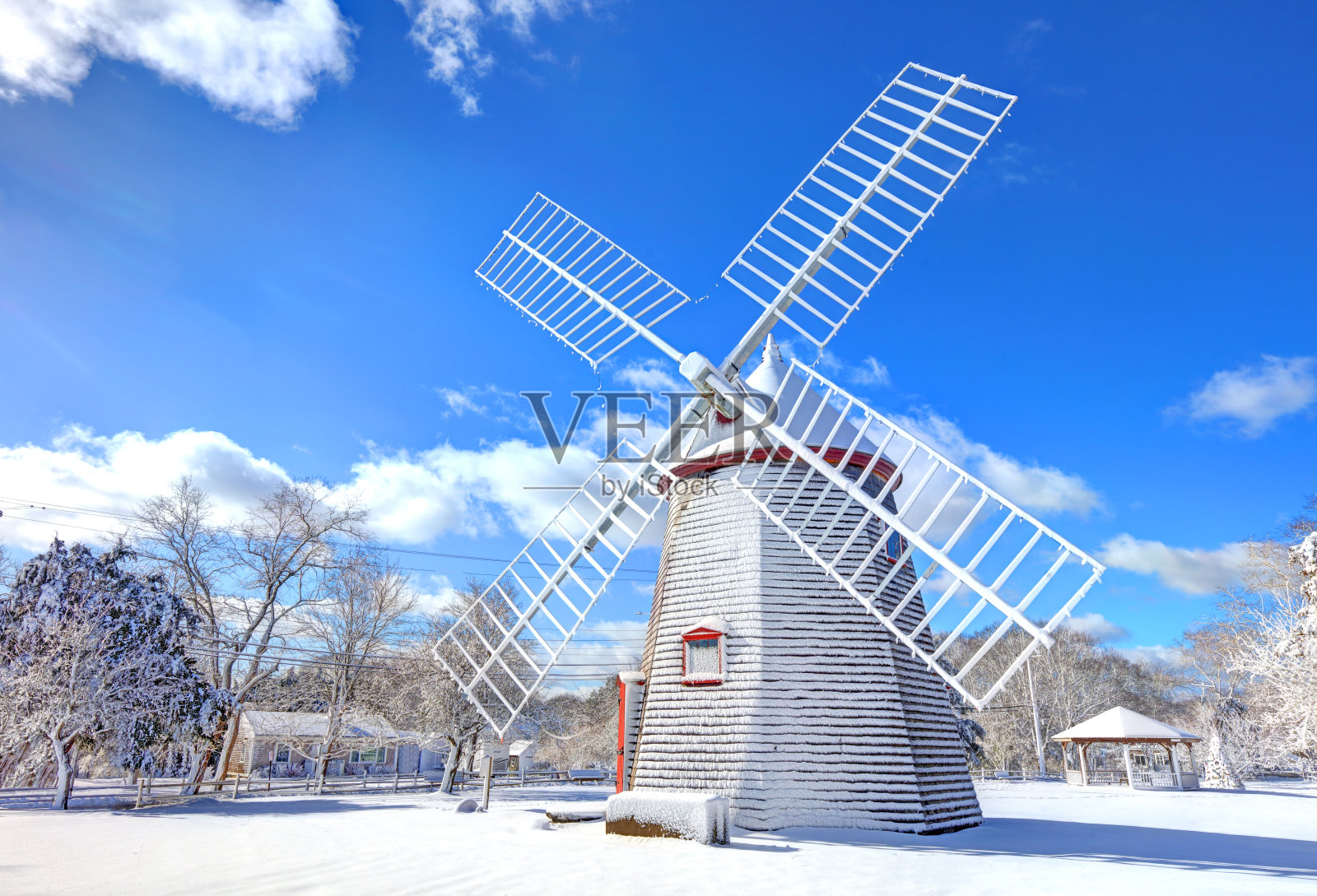 科德角的伊斯特姆风车照片摄影图片