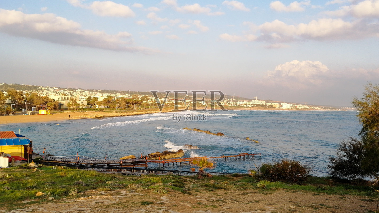 冬天的亚纳帕，塞浦路斯照片摄影图片