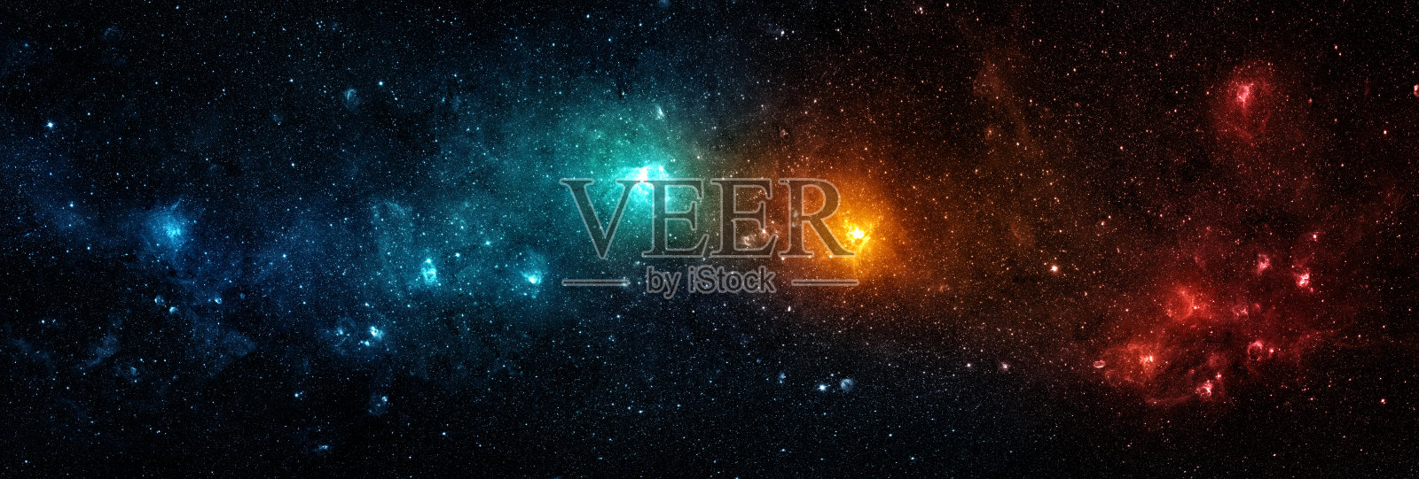 星系中恒星的太空场景。全景。充满恒星、星云和星系的宇宙。这张图片的元素由美国宇航局提供照片摄影图片