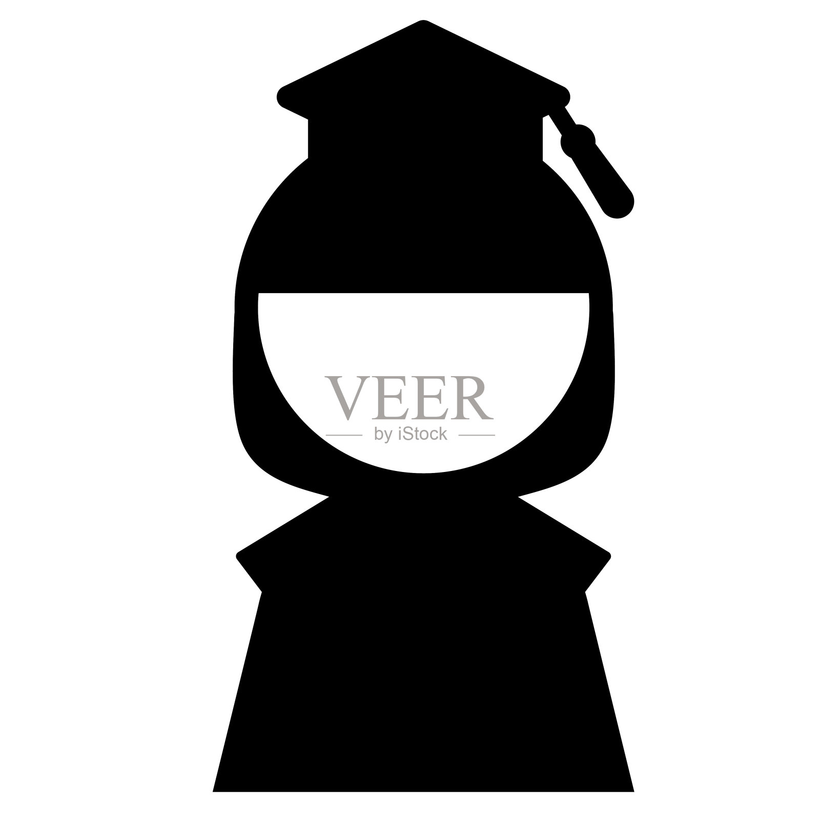 戴角帽的校友偶像女插画图片素材