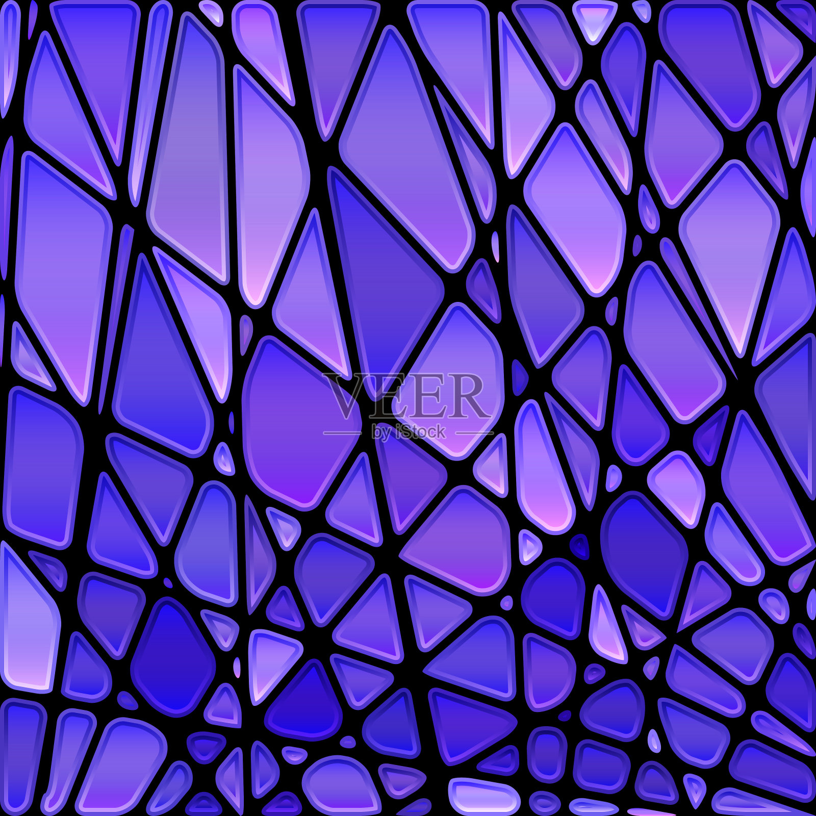 抽象矢量彩色玻璃马赛克背景插画图片素材
