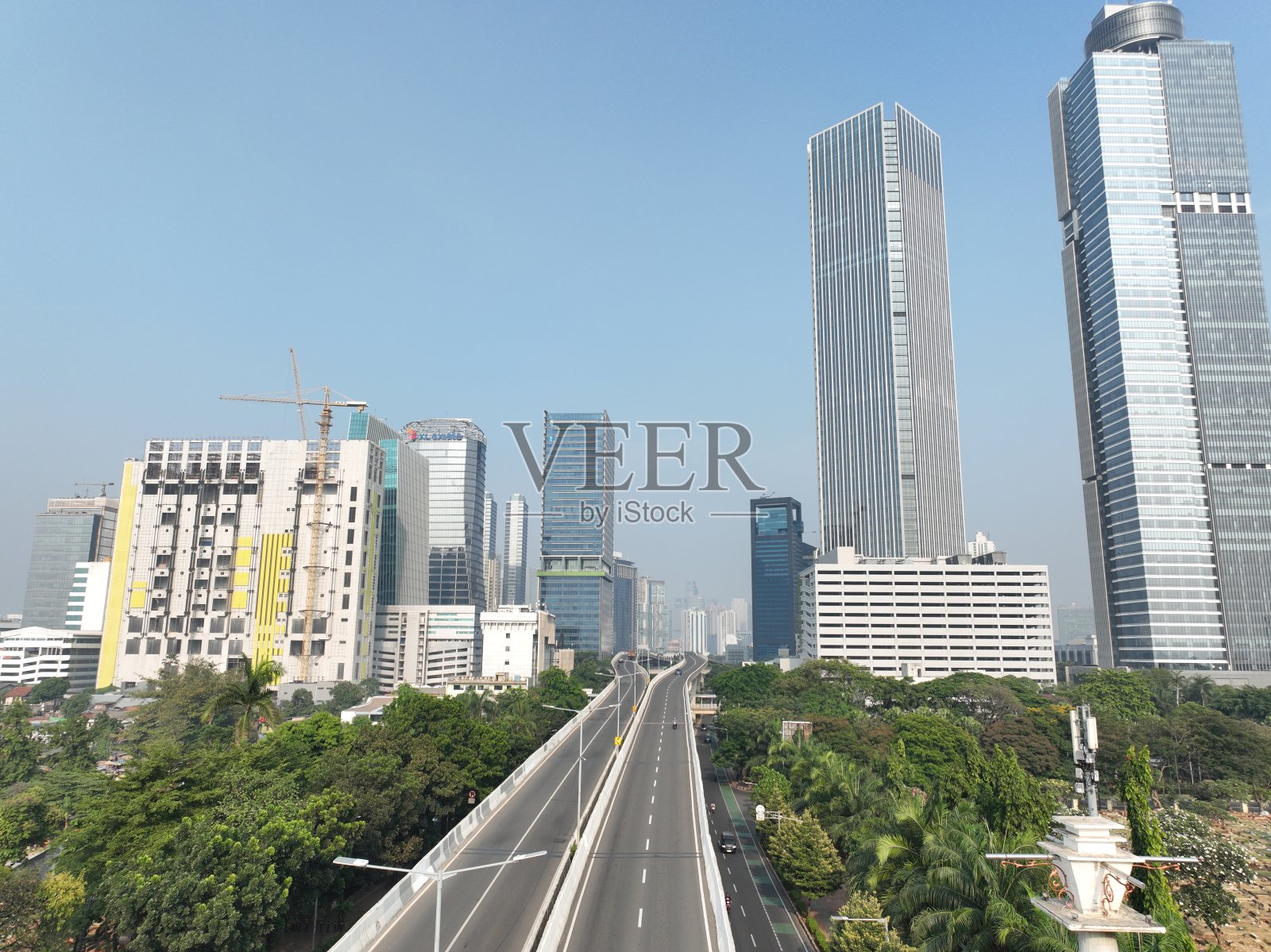 印尼雅加达市白天的景色照片摄影图片