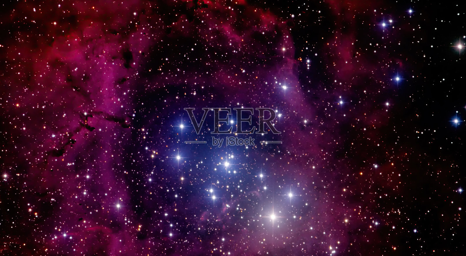 玫瑰星云照片摄影图片