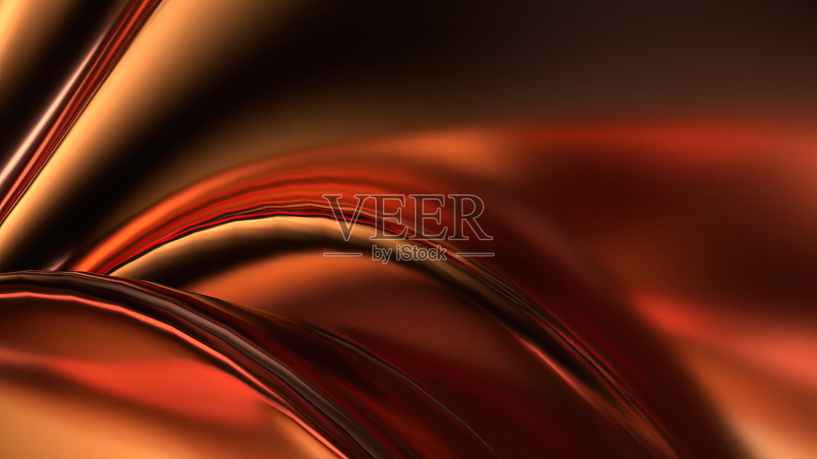 铜金属板精致的贝塞尔曲线美优雅现代的3D渲染抽象背景照片摄影图片