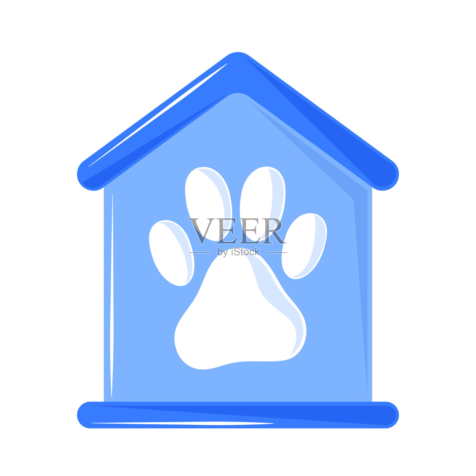 宠物友好之家插画图片素材