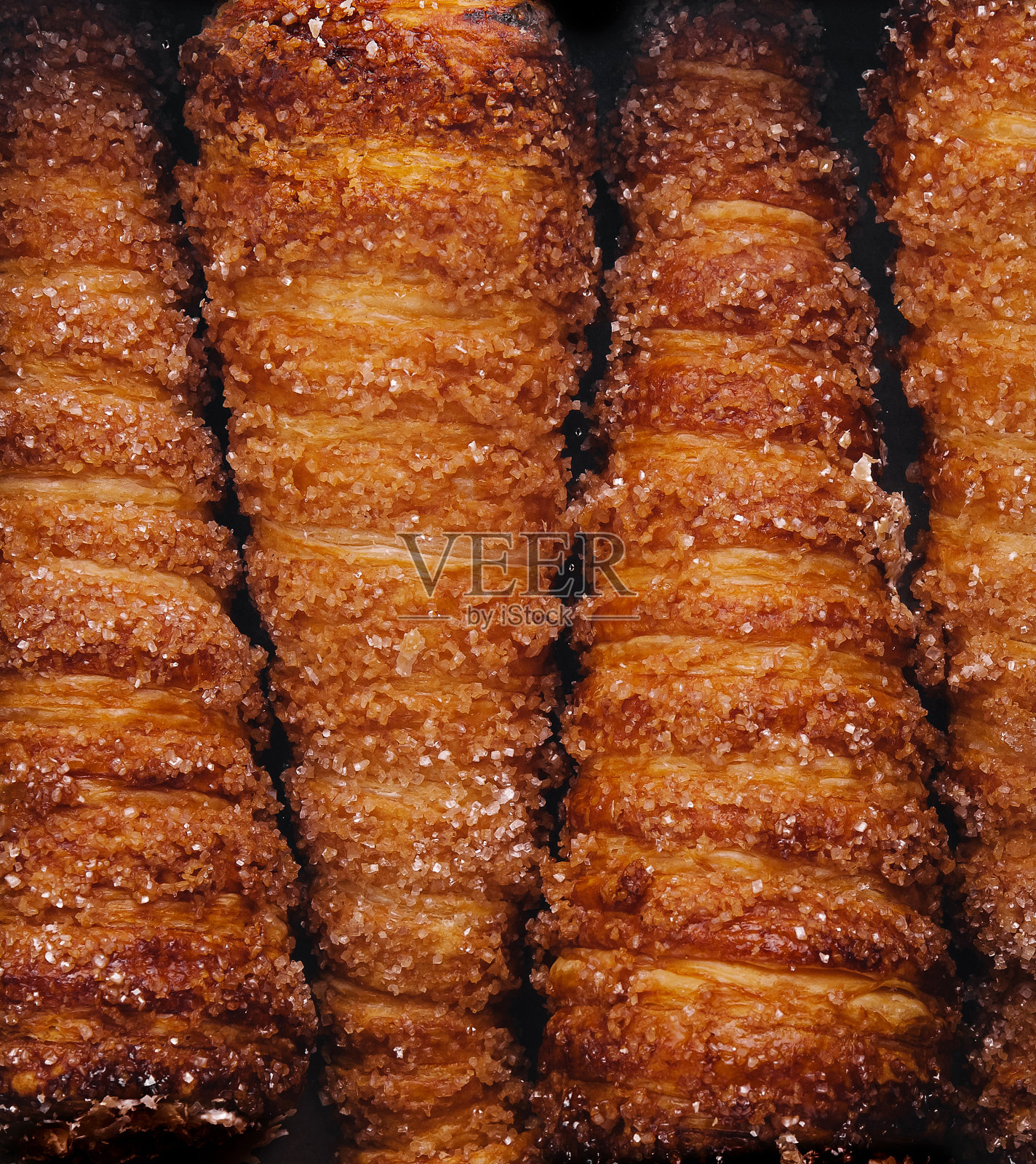 华夫甜蛋筒配糖霜照片摄影图片