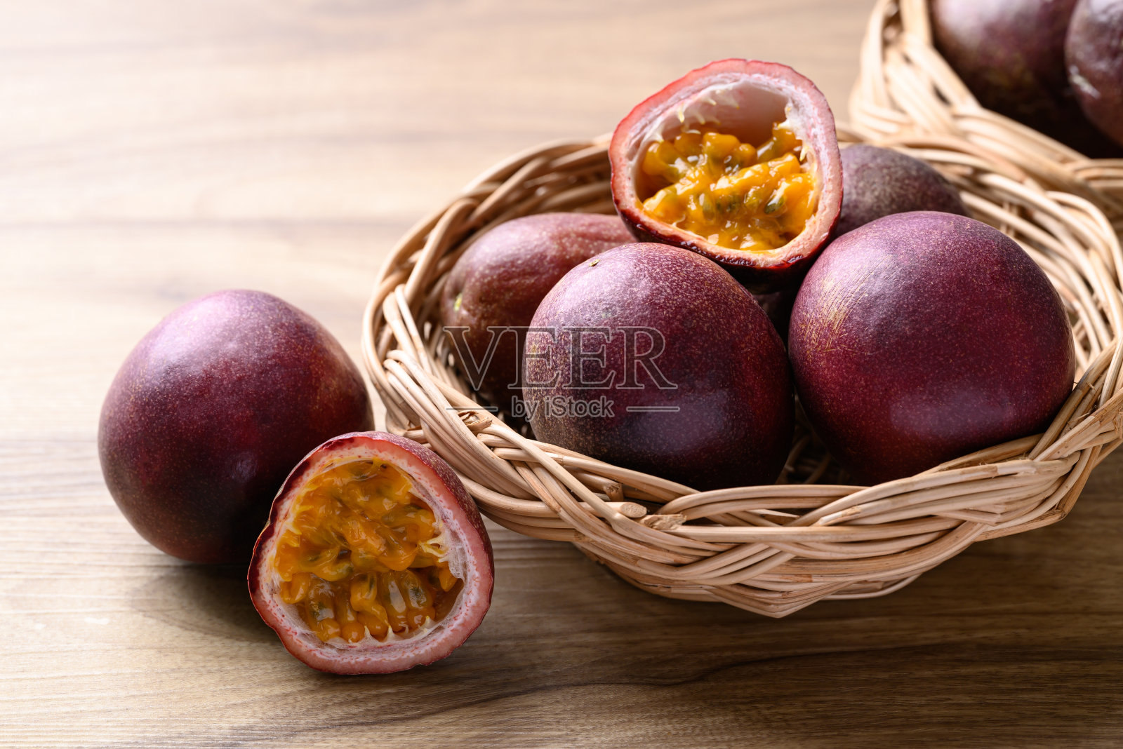 百香果，热带水果照片摄影图片