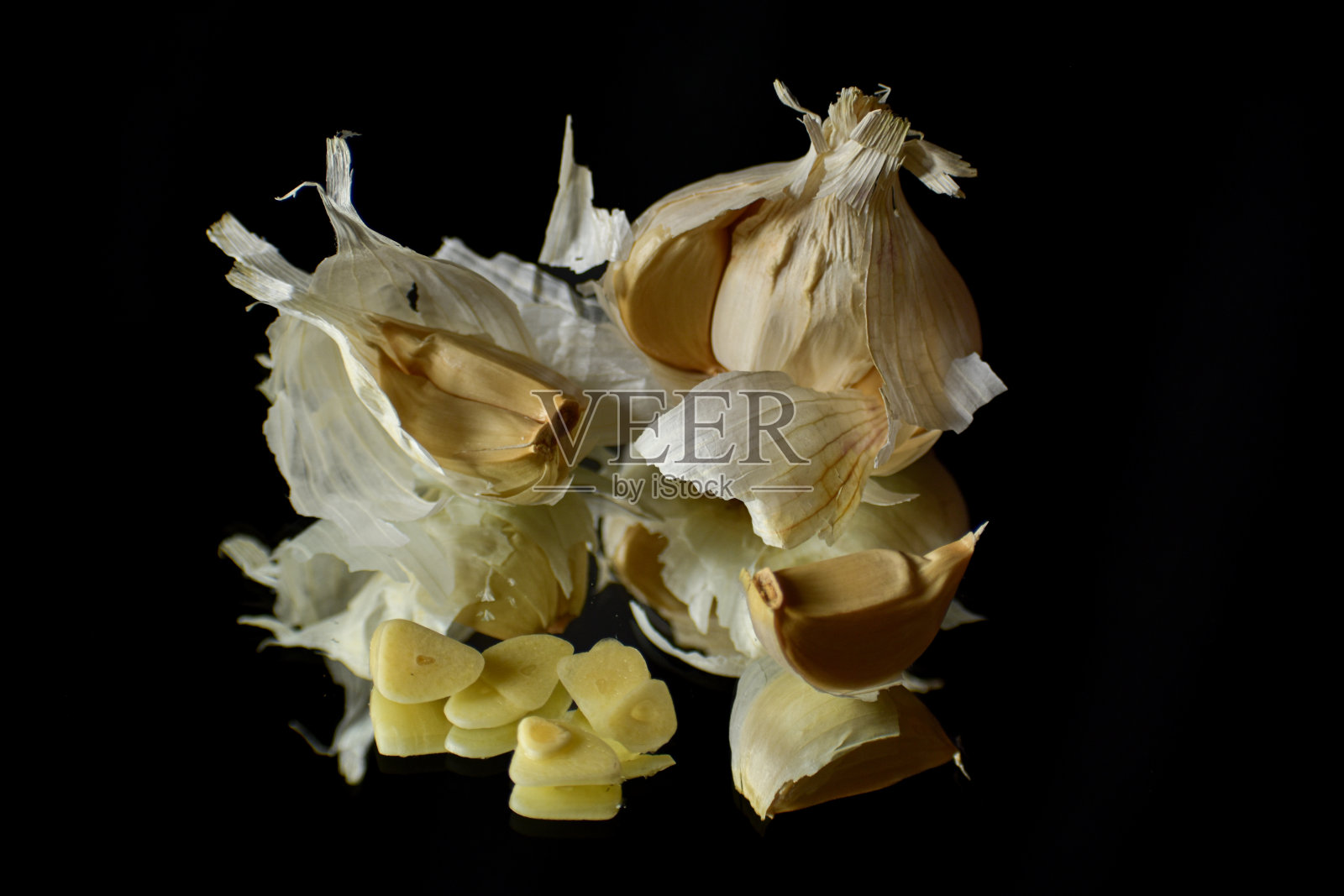 大蒜，alium家族照片摄影图片