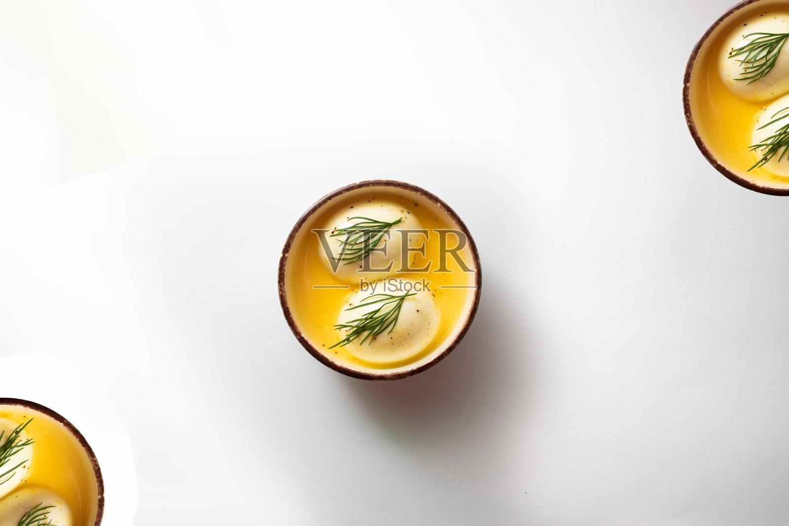 煮鸡蛋的俯视图照片摄影图片