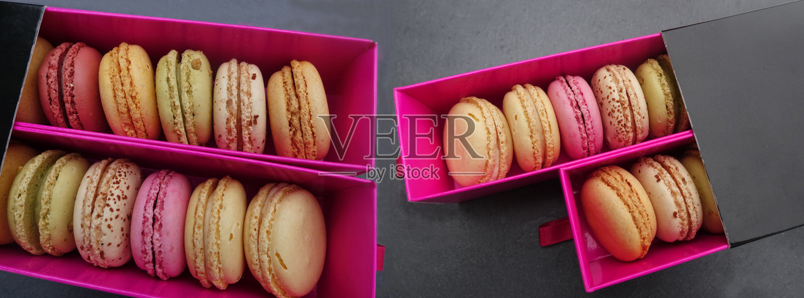 什锦马卡龙法国美食糕点照片摄影图片