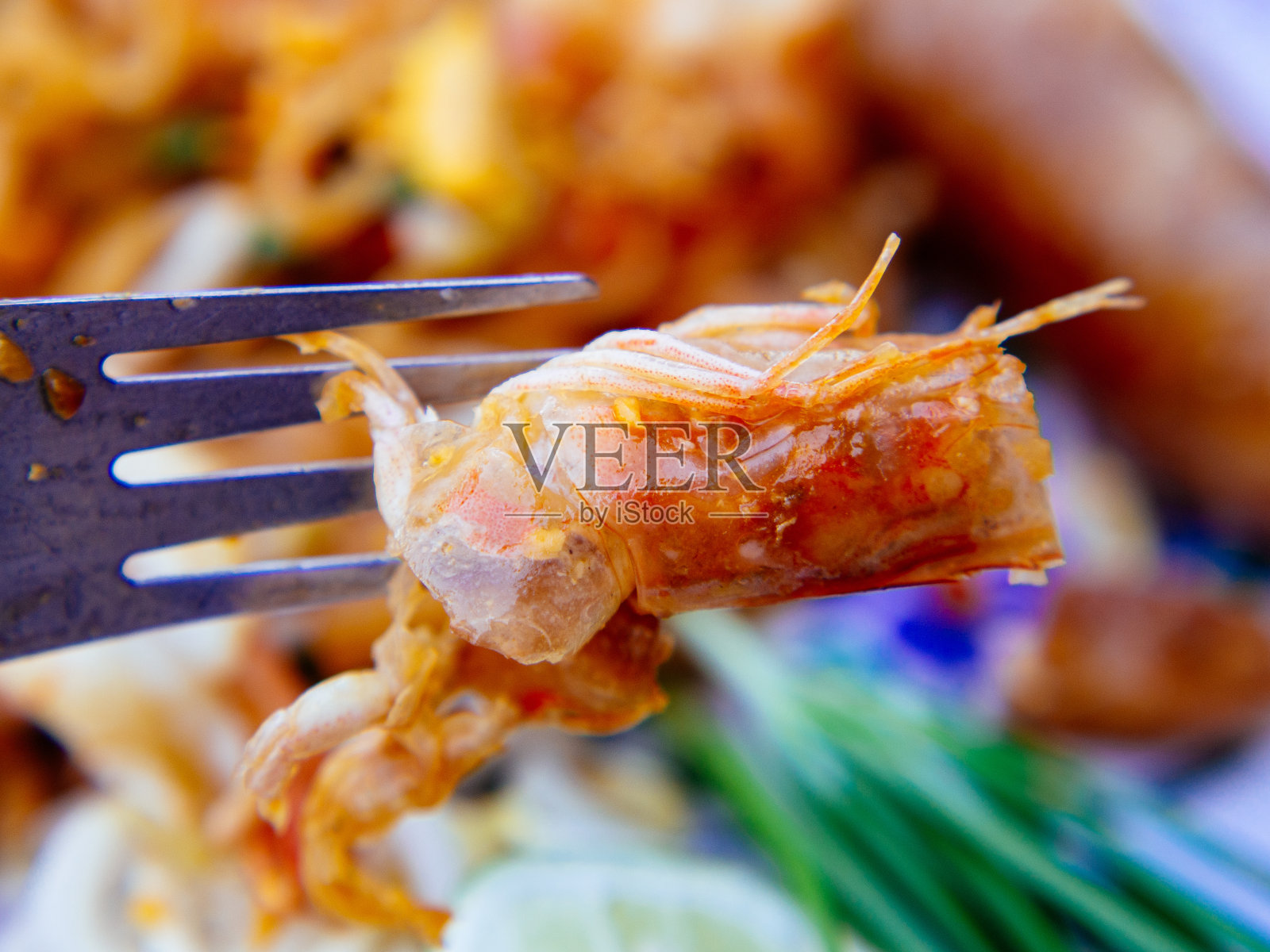 泰式炒粉是著名的泰国食物照片摄影图片