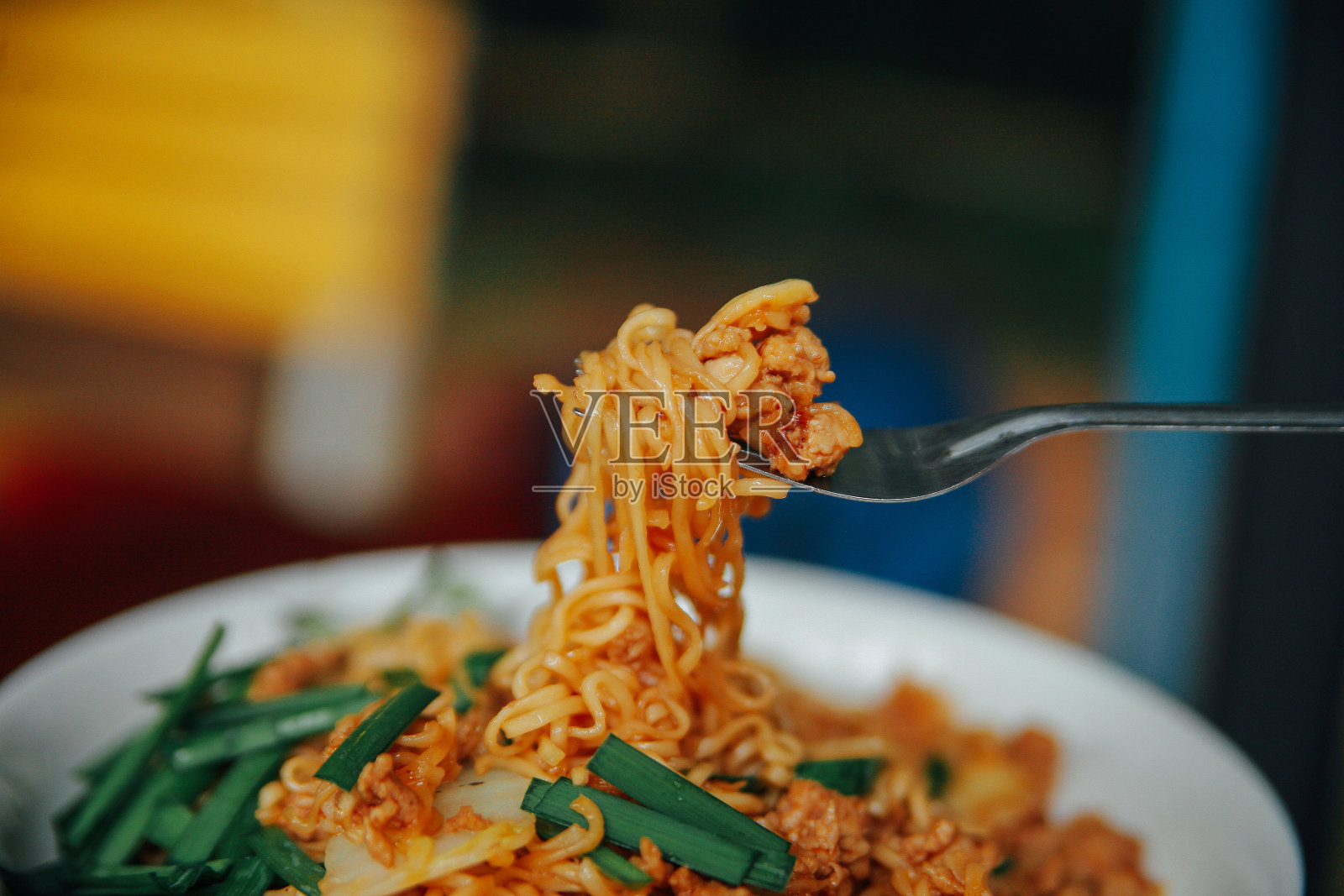泰式炒拉面照片摄影图片