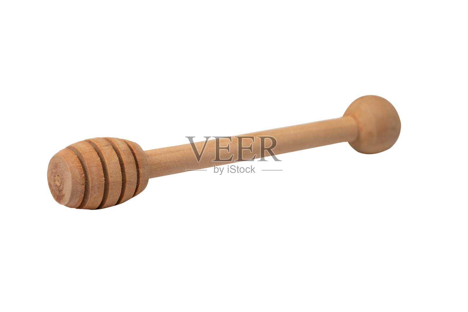 在白色背景上孤立的蜜罐。照片摄影图片