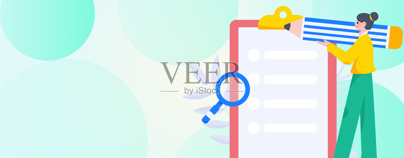 邀请朋友进行问卷平面矢量概念操作手绘插画插画图片素材