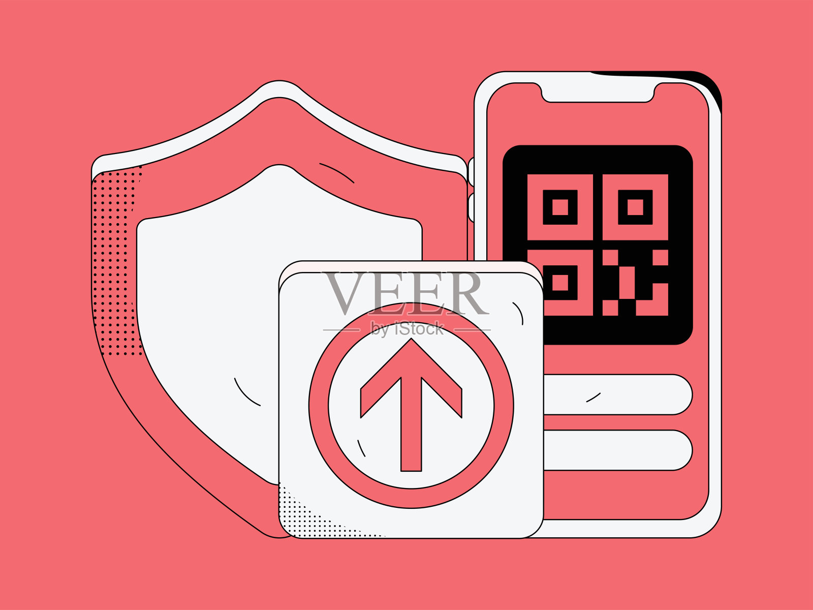 医学人物抗击疫情的平面矢量概念操作手绘插图插画图片素材