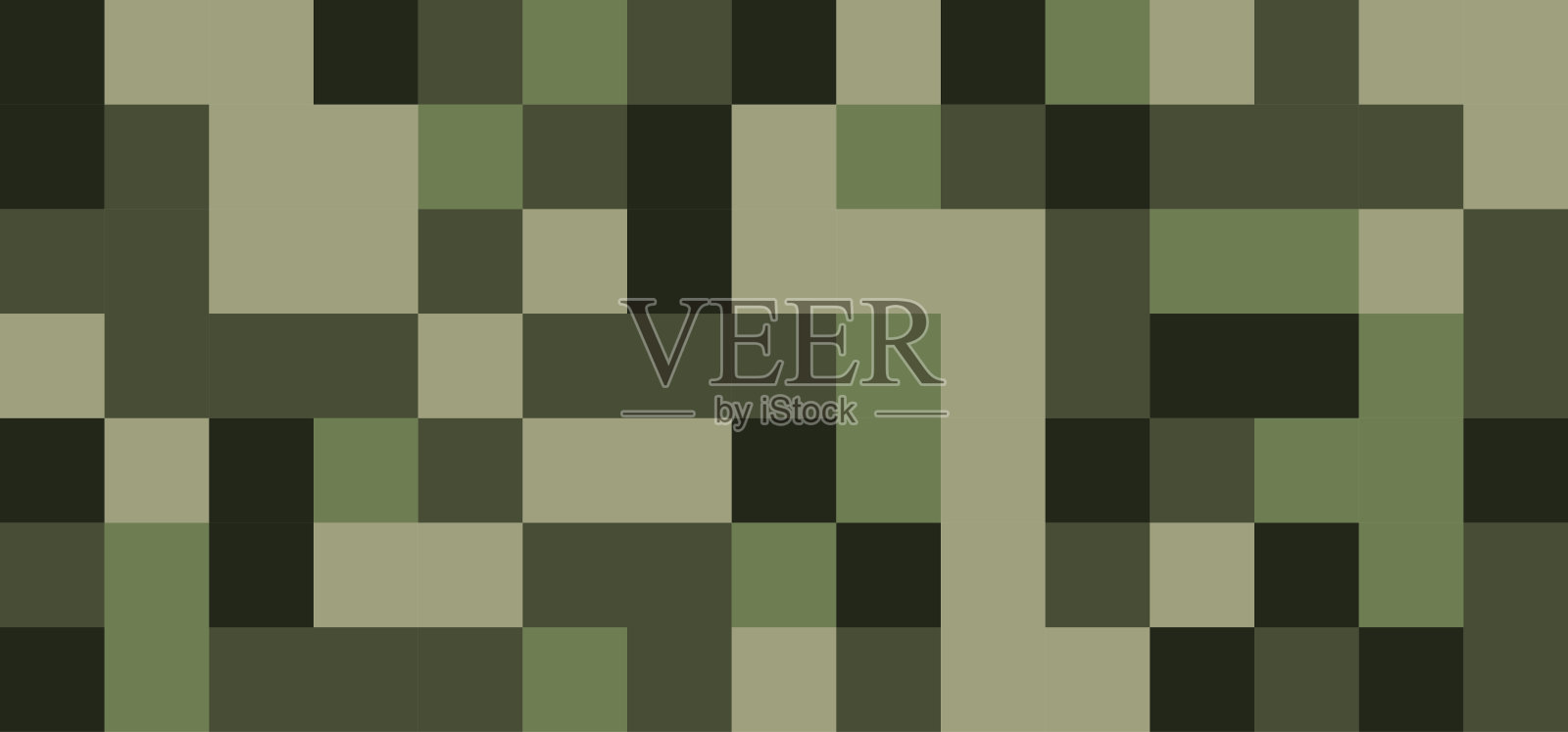 Hakky像素马赛克无缝图案，背景为军事，自然，游戏设计项目。彩色样本的一个像素景观横幅，海报，传单，卡片，封面，小册子。抽象方块纹理插画图片素材
