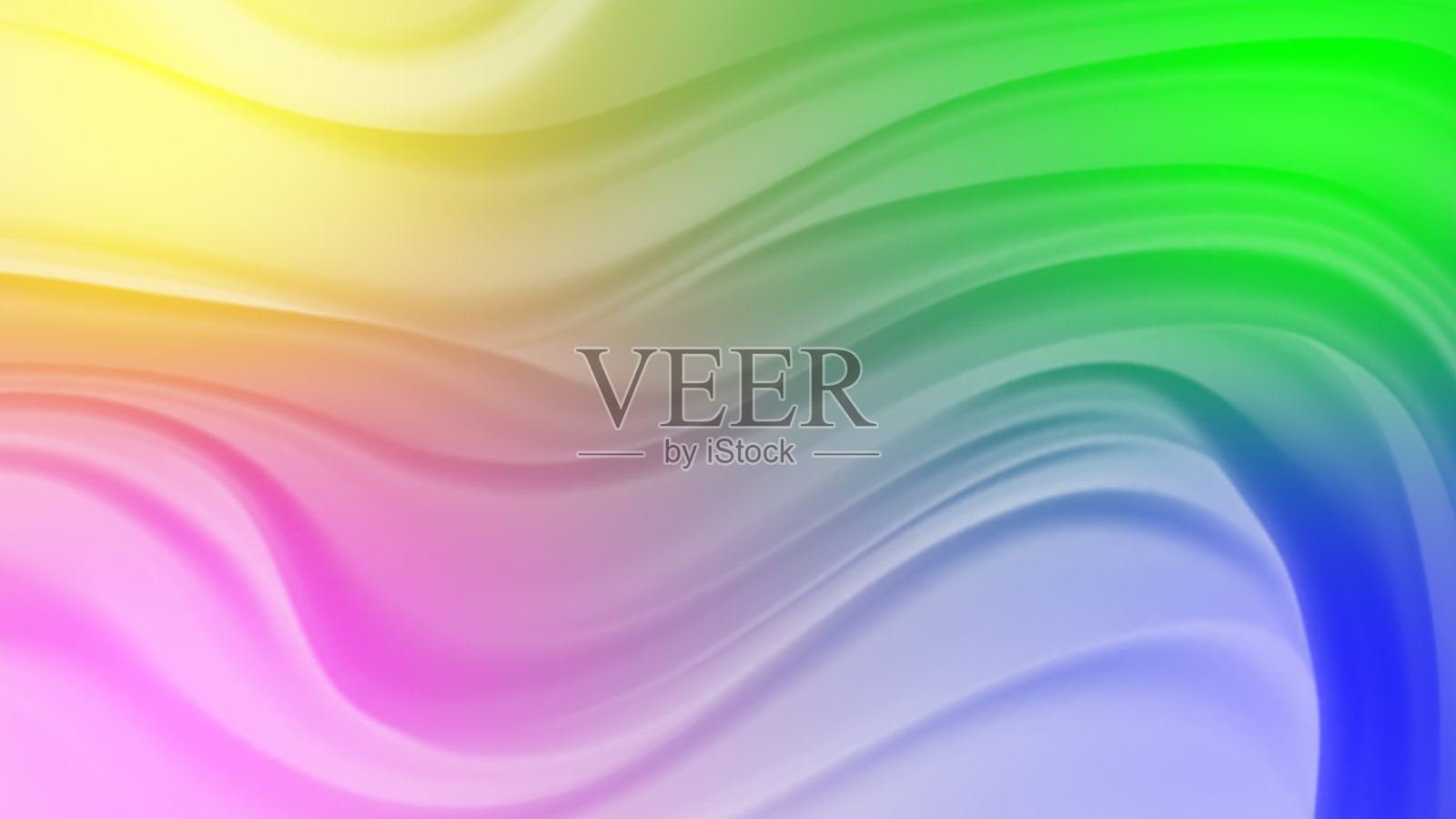 抽象的彩色背景。纹理波和渐变四种颜色，空白背景渐变波照片摄影图片